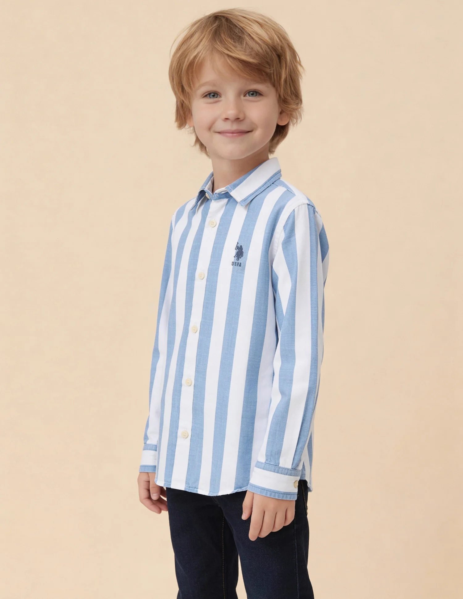 Vertical Striped Regular Fit Shirt - Image 4