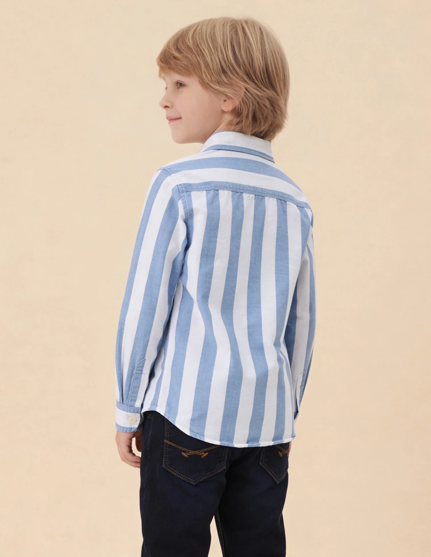 Vertical Striped Regular Fit Shirt - Image 5
