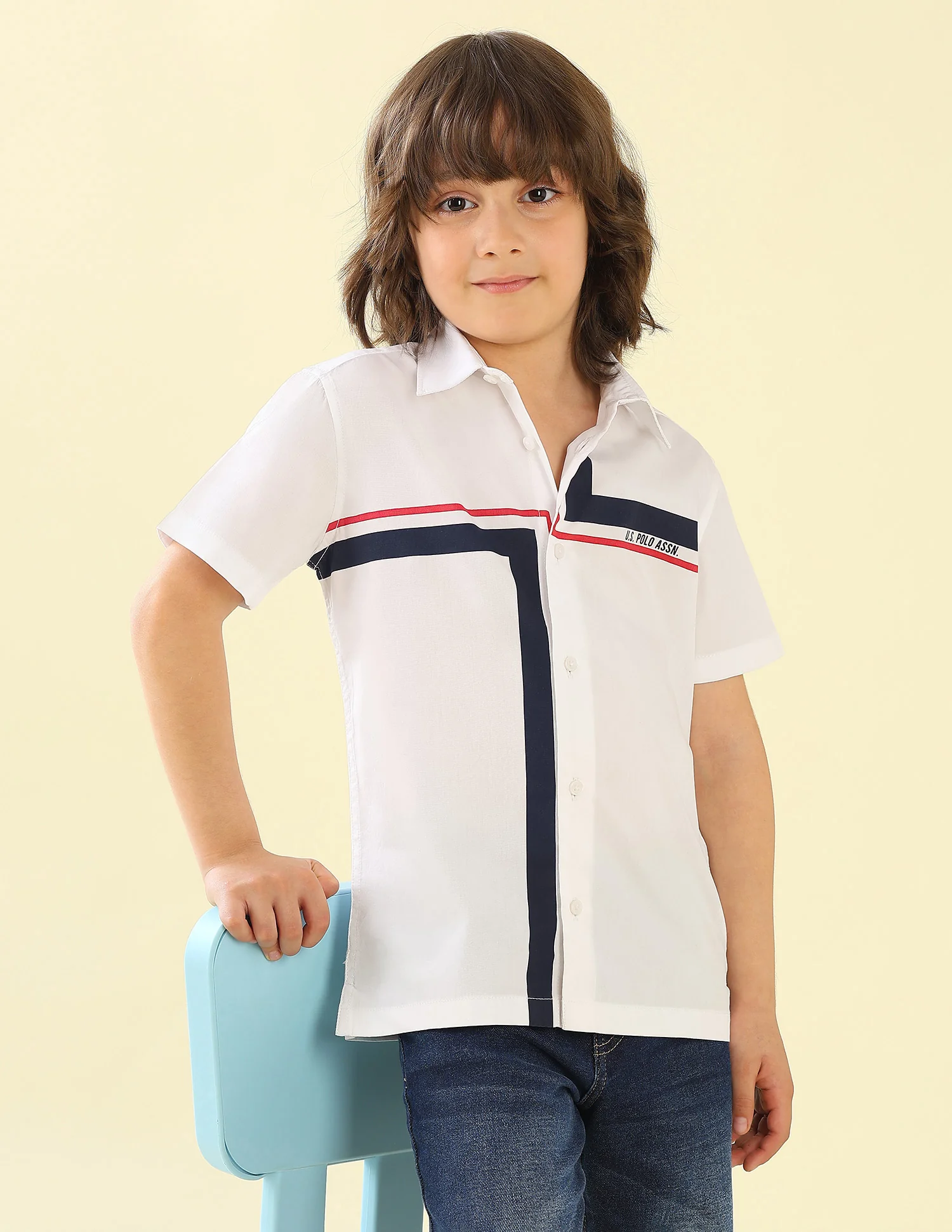 Vertical Striped Regular Fit Shirt