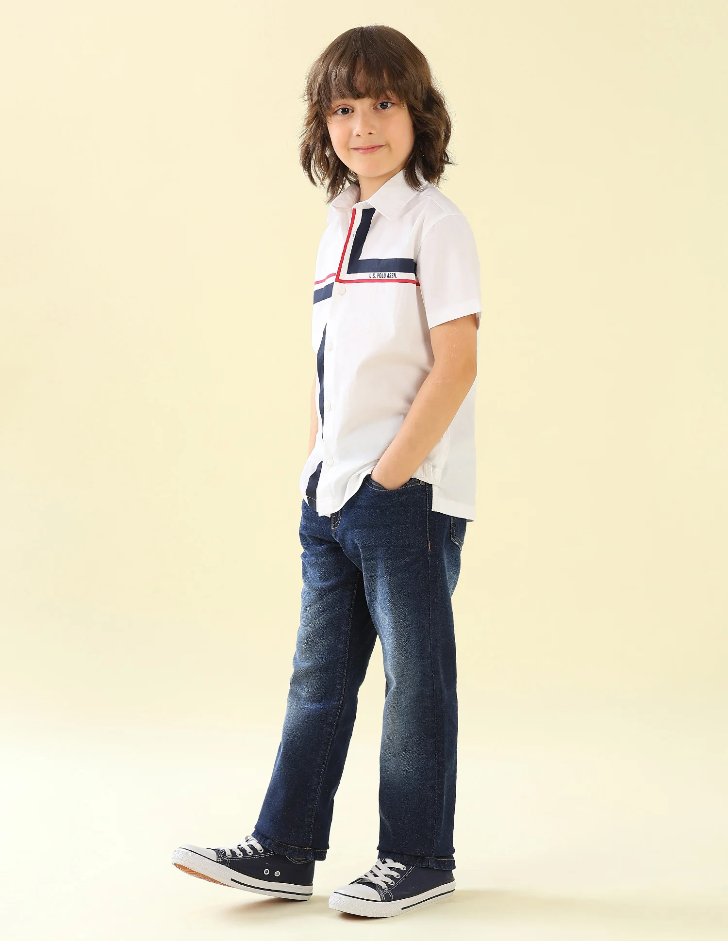 Vertical Striped Regular Fit Shirt - Image 3