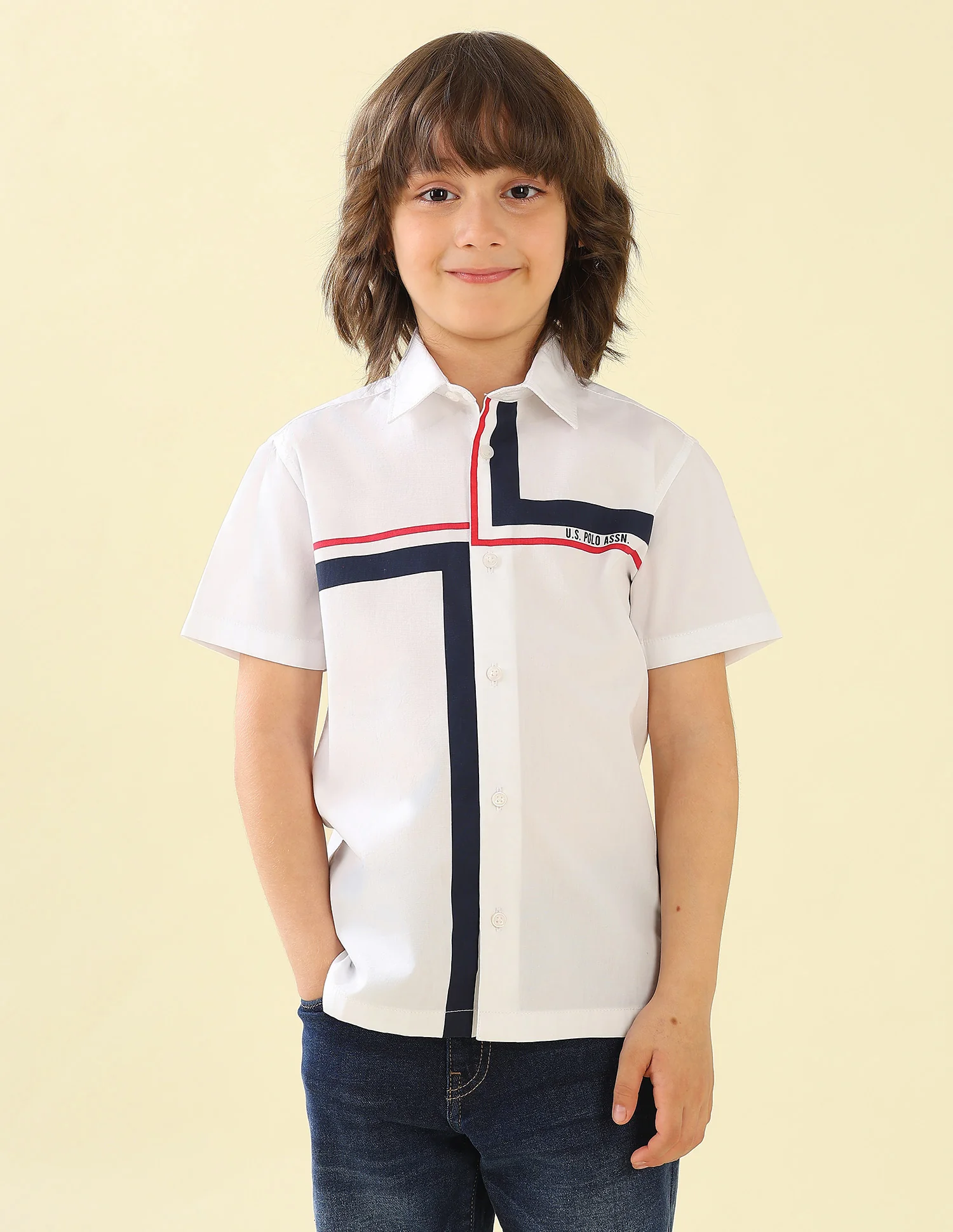 Vertical Striped Regular Fit Shirt - Image 6