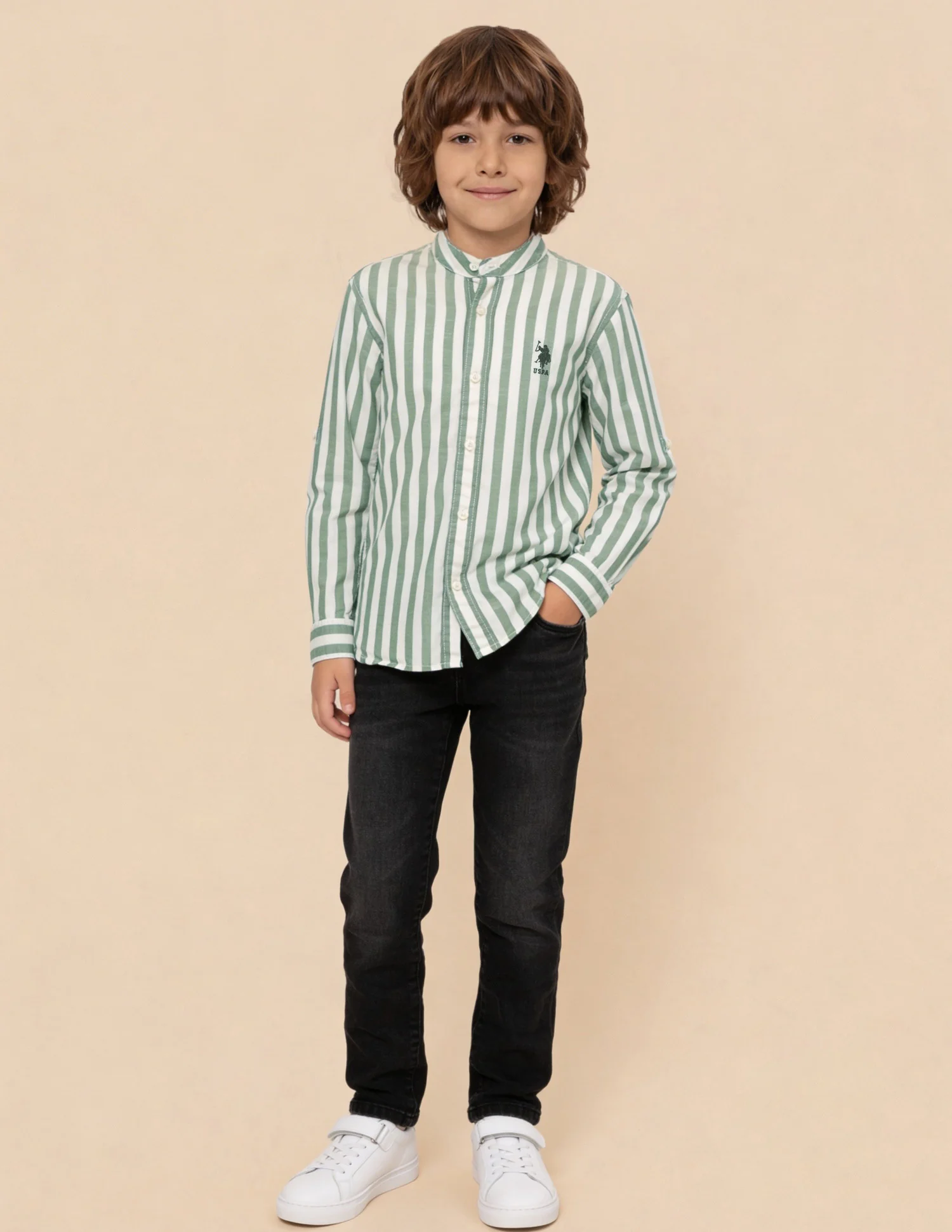 Vertical Striped Regular Fit Shirt - Image 3