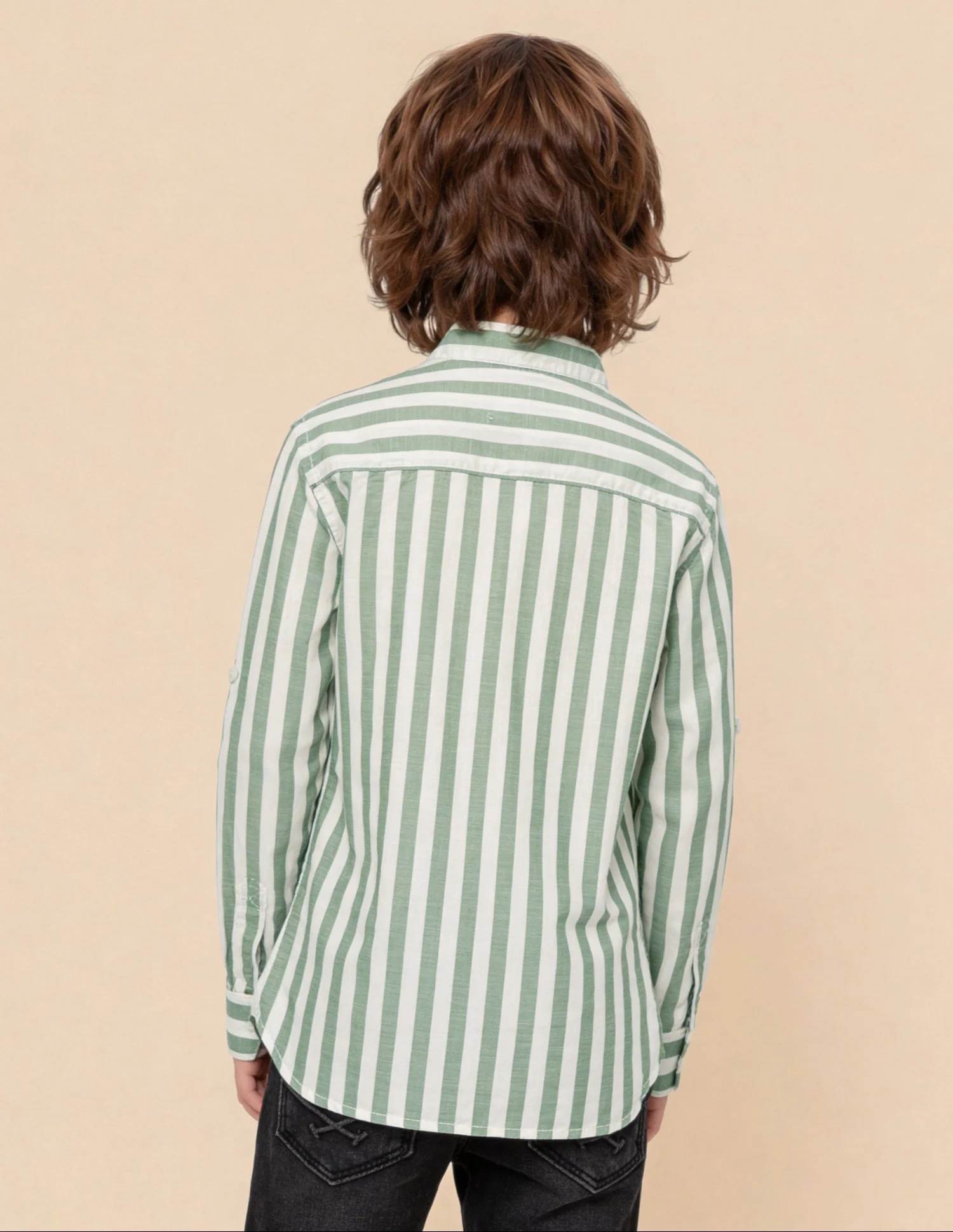 Vertical Striped Regular Fit Shirt - Image 5