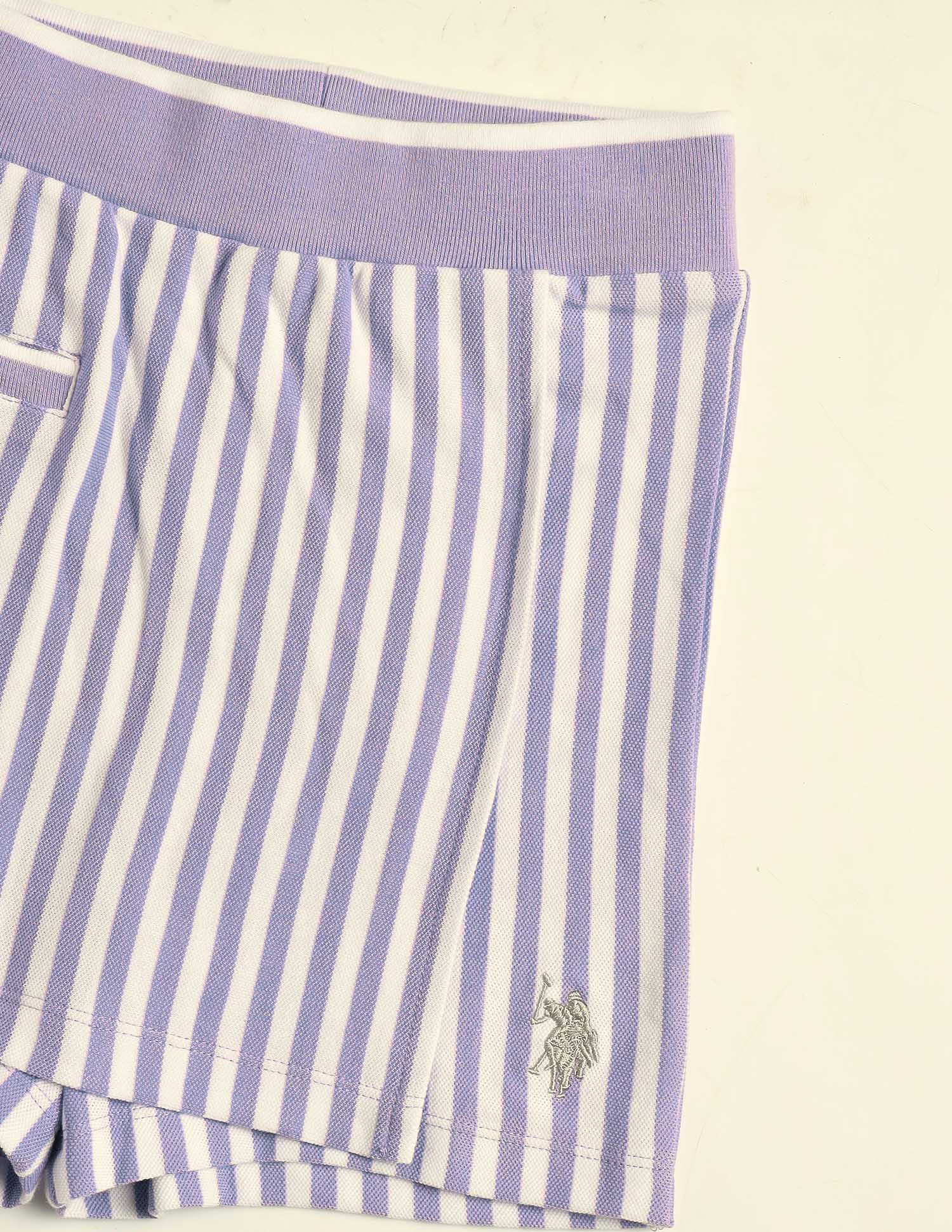 Vertical Striped Regular Fit Skort - Image 2