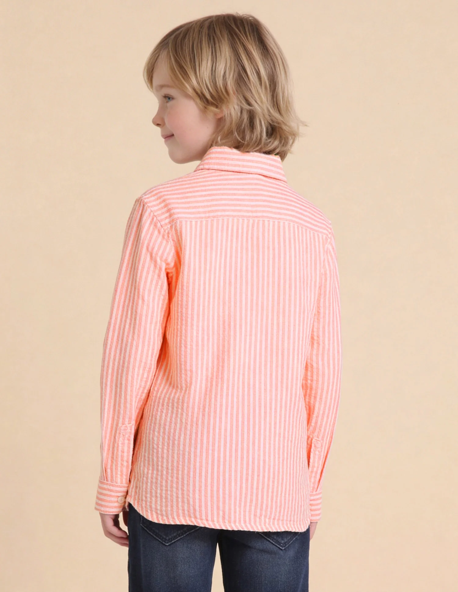 Vertical Striped Seersucker Shirt - Image 5