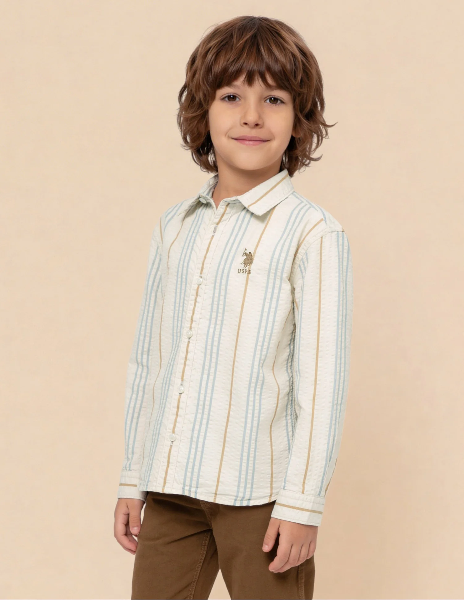 Vertical Striped Seersucker Shirt - Image 4
