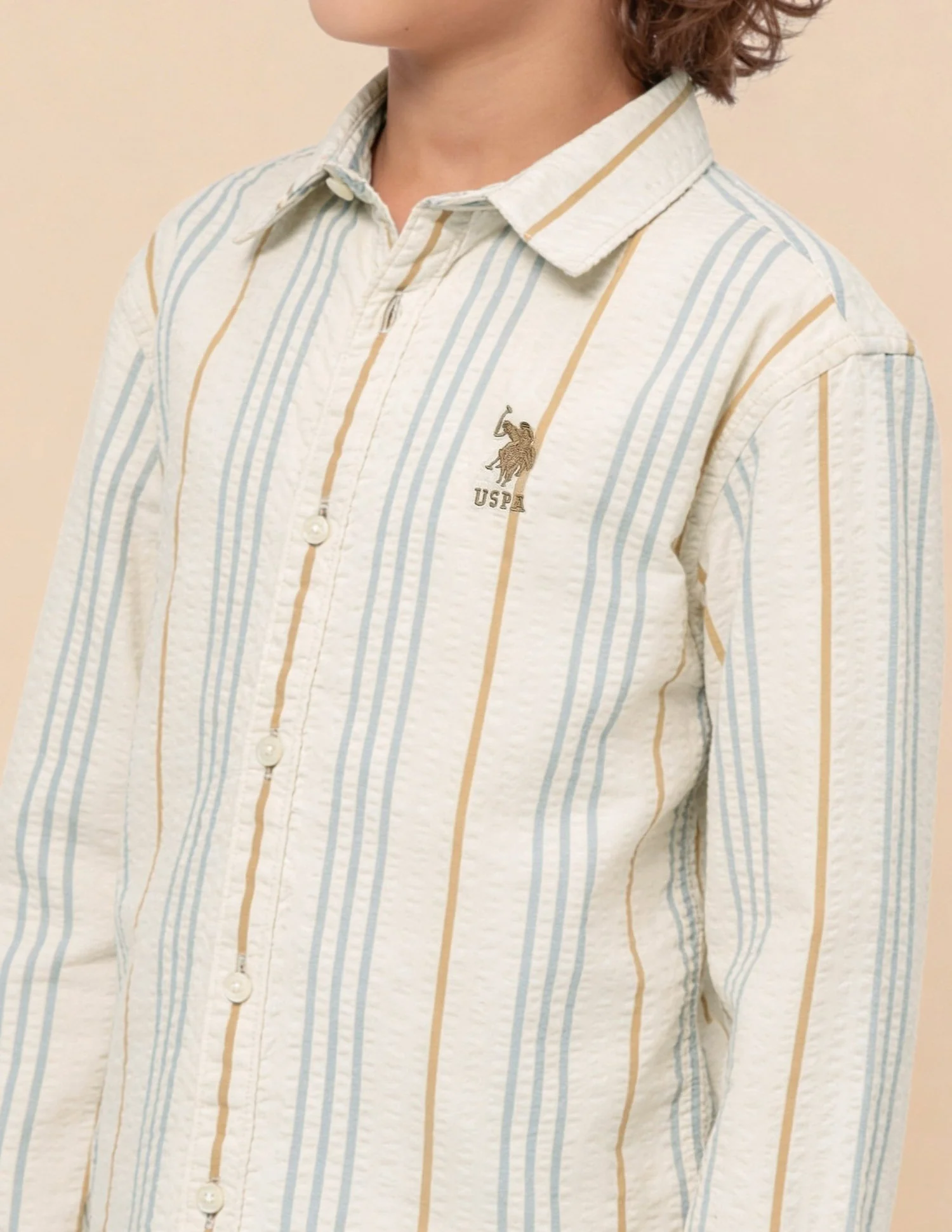 Vertical Striped Seersucker Shirt - Image 6
