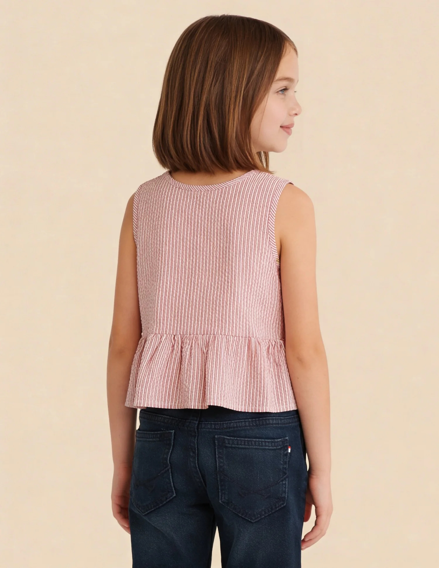 Vertical Striped Star Applique Top - Image 5