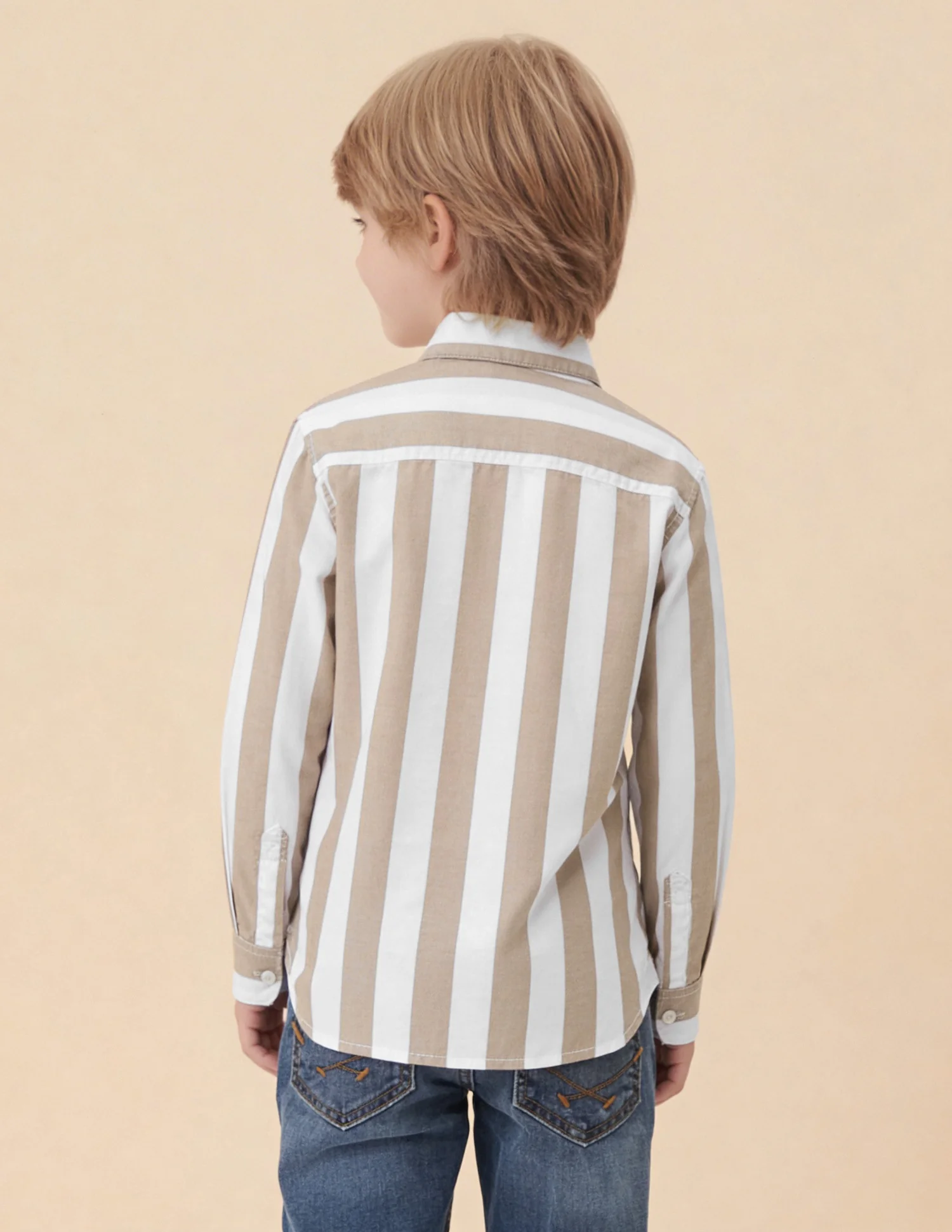 Vertical Striped Twill Shirt - Image 5