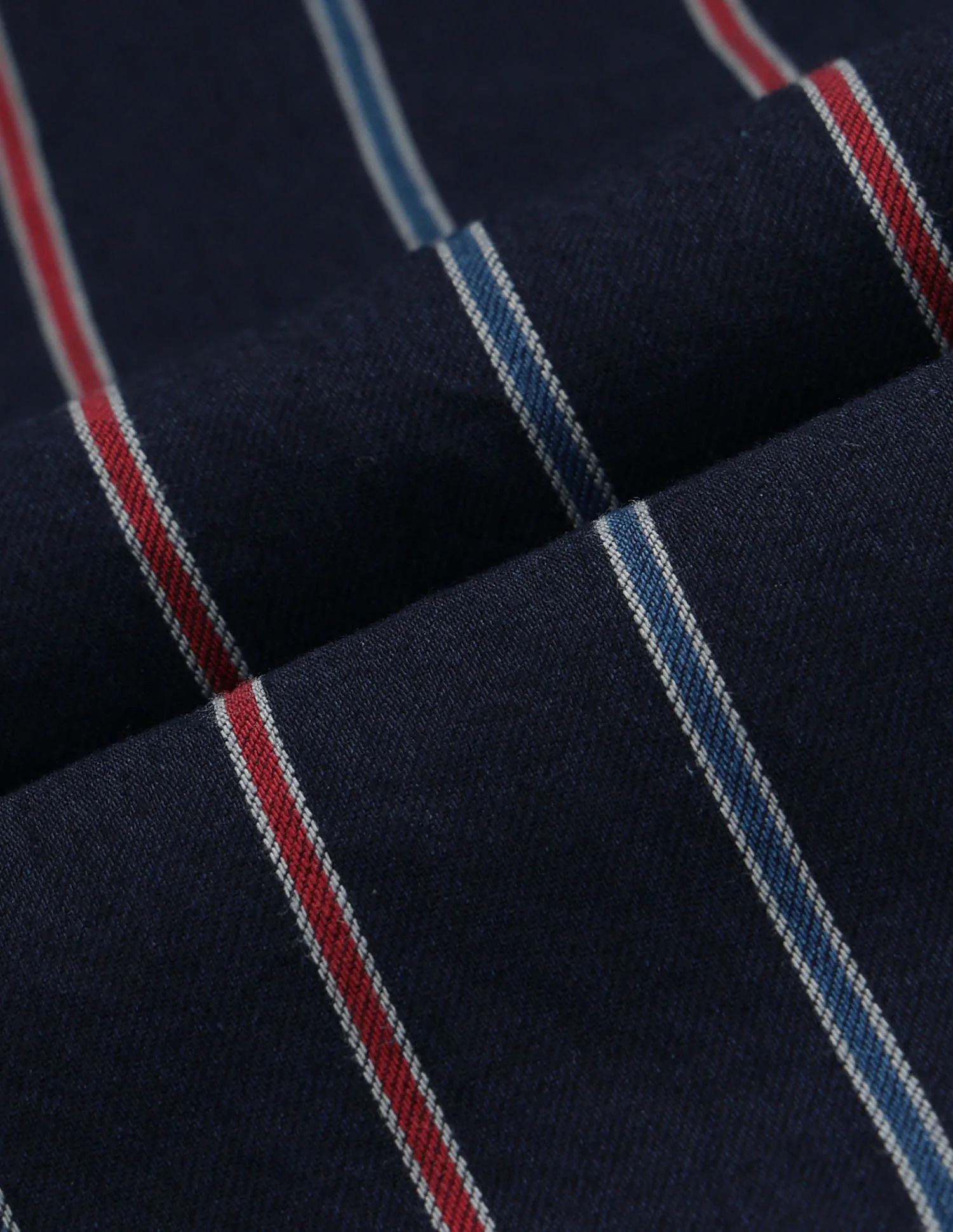 Vertical Striped Twill Shirt - Image 2