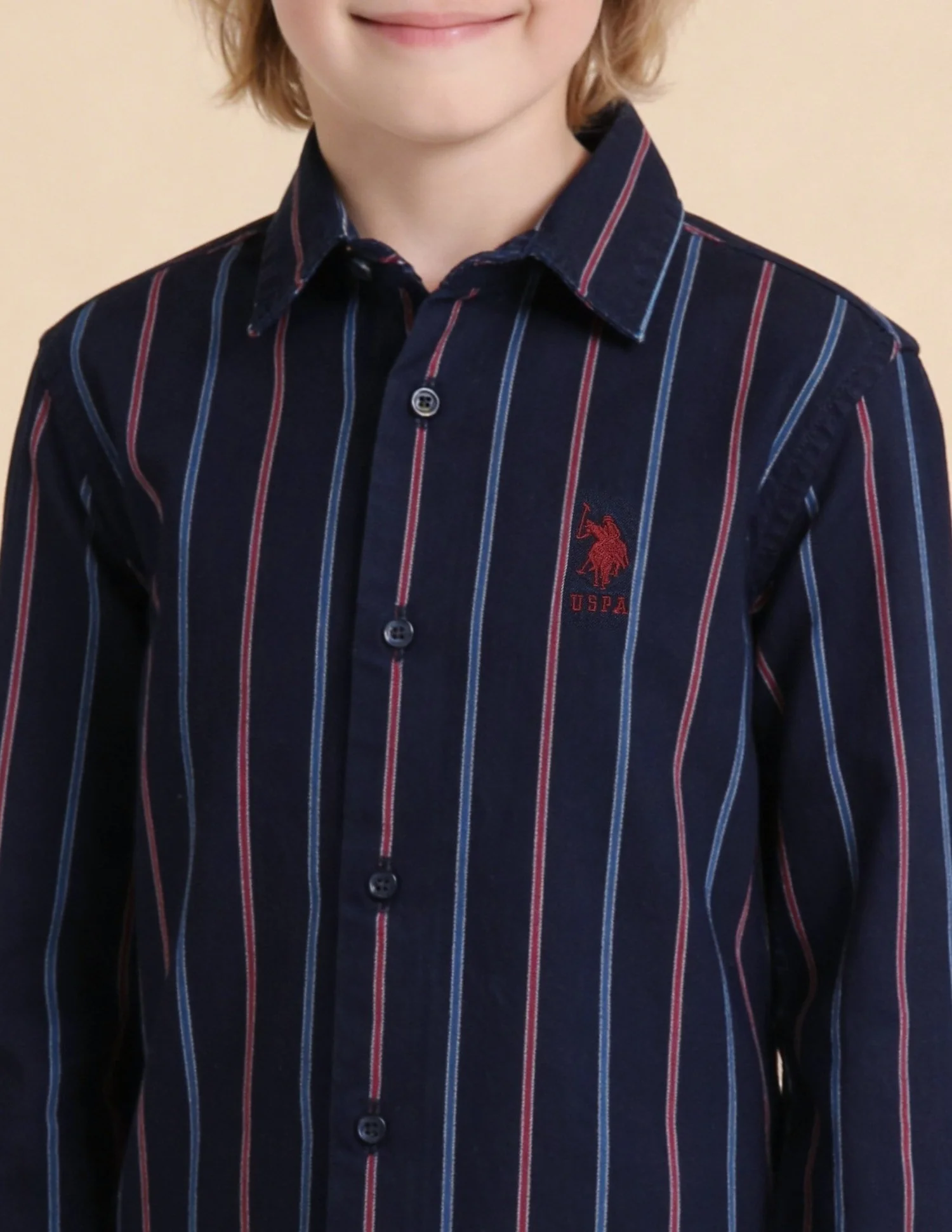Vertical Striped Twill Shirt - Image 6