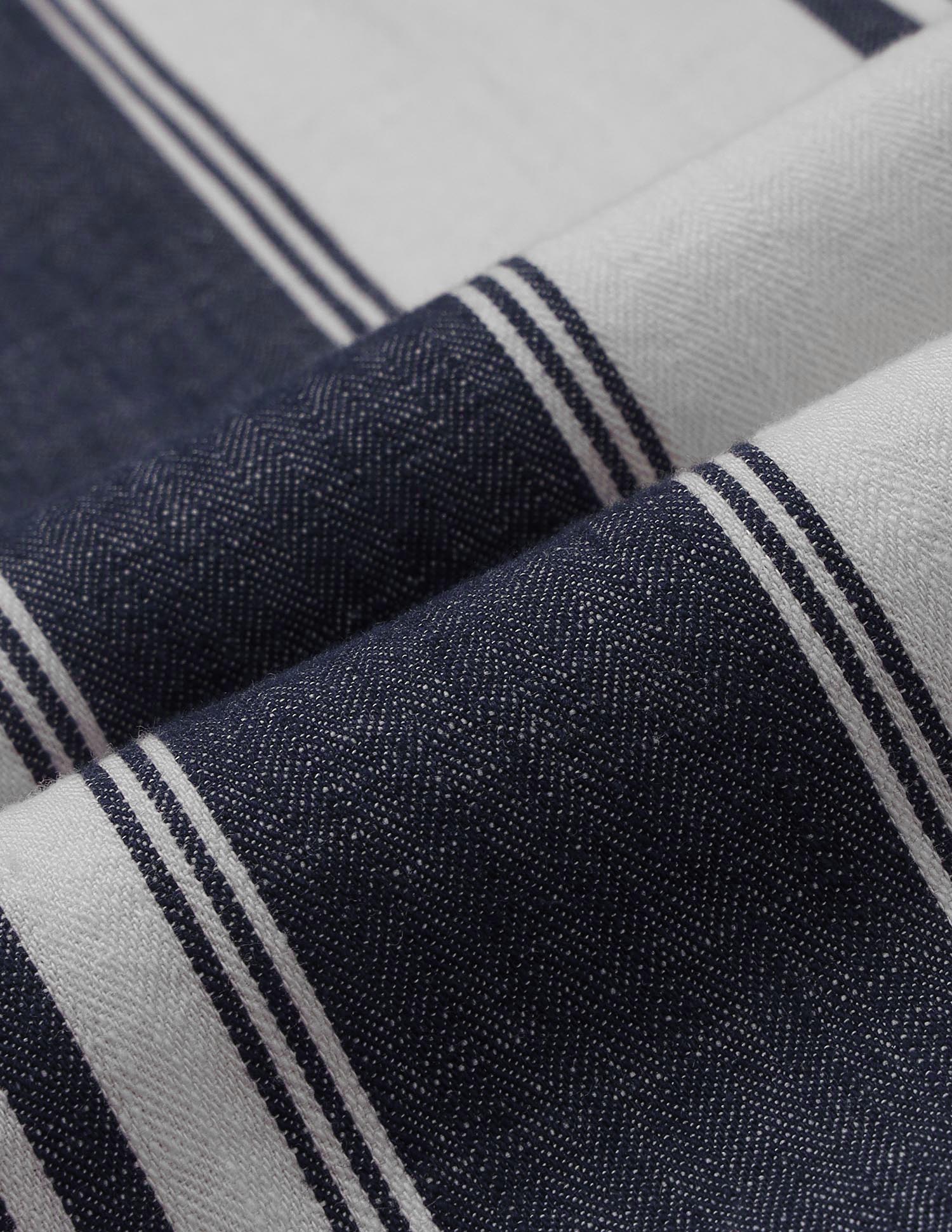 Vertical Striped Twill Weave Shirt - Image 2