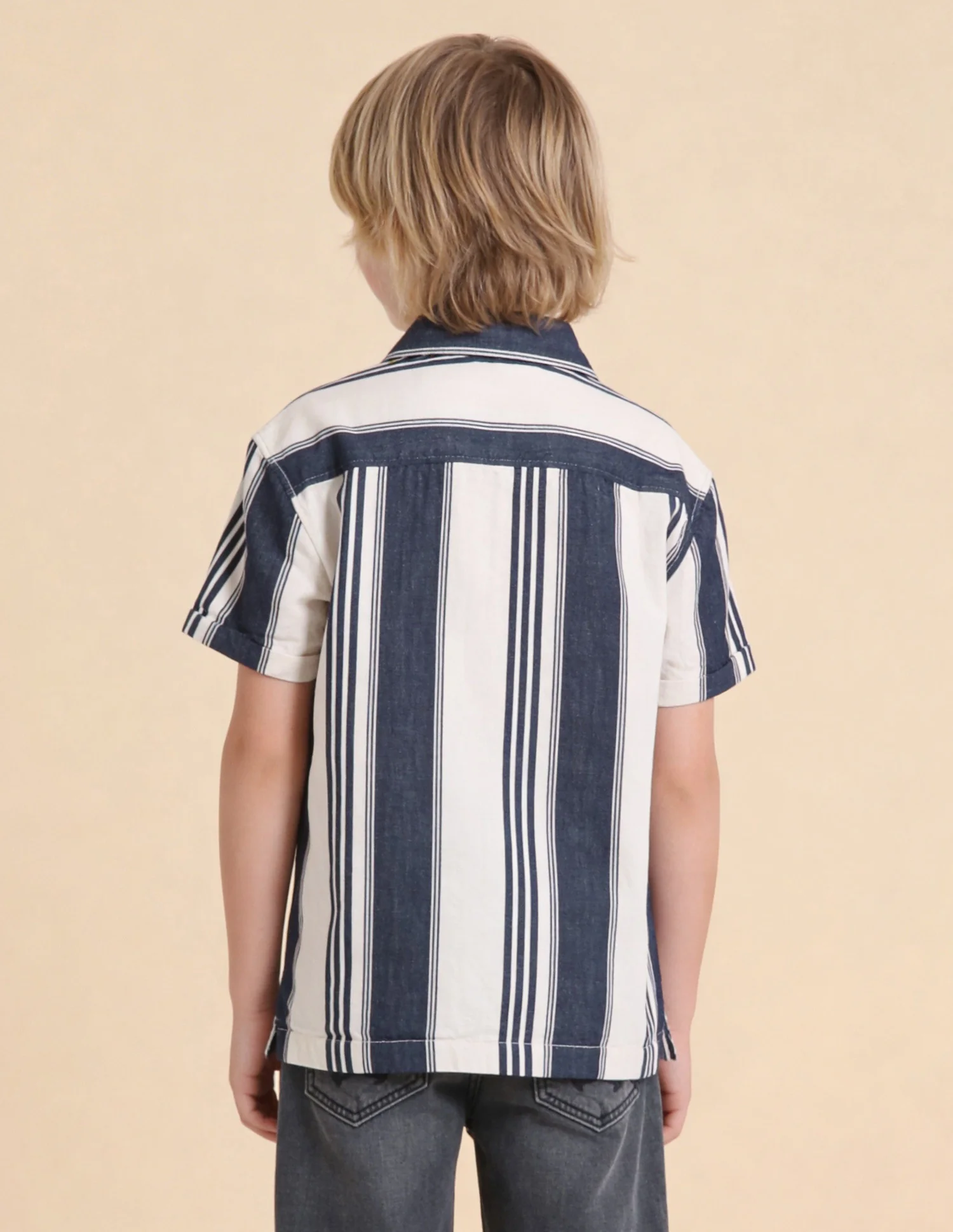 Vertical Striped Twill Weave Shirt - Image 5