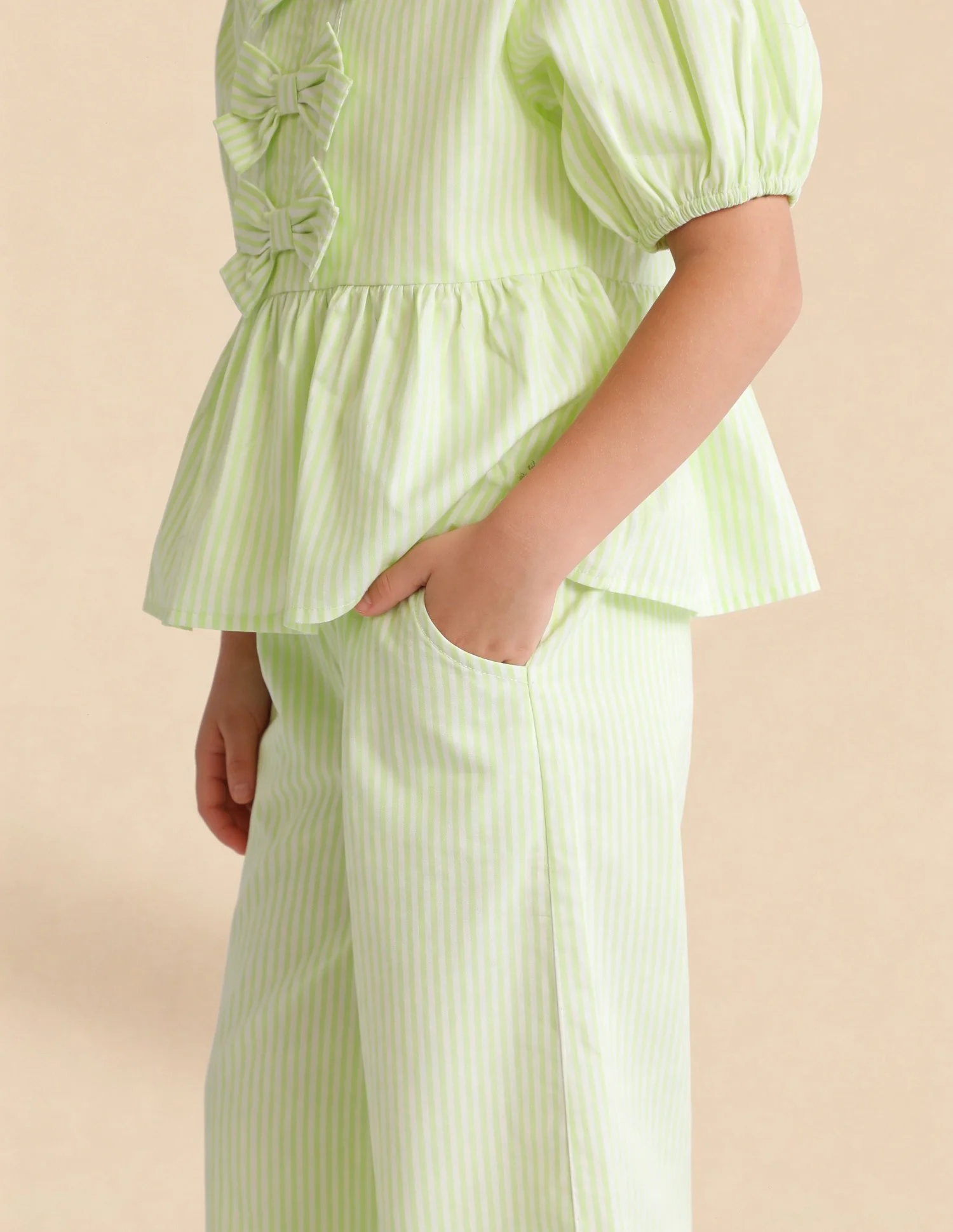 Vertical Striped Wide Leg Trousers - Image 5