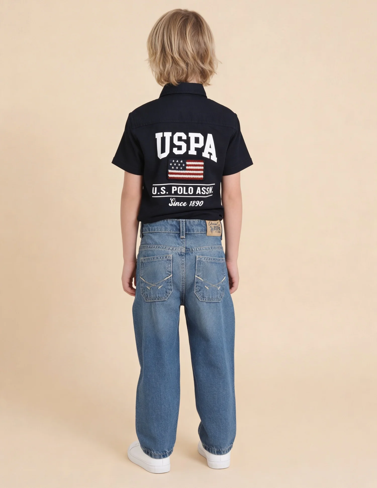 Whiskered Baggy Fit Jeans - Image 4