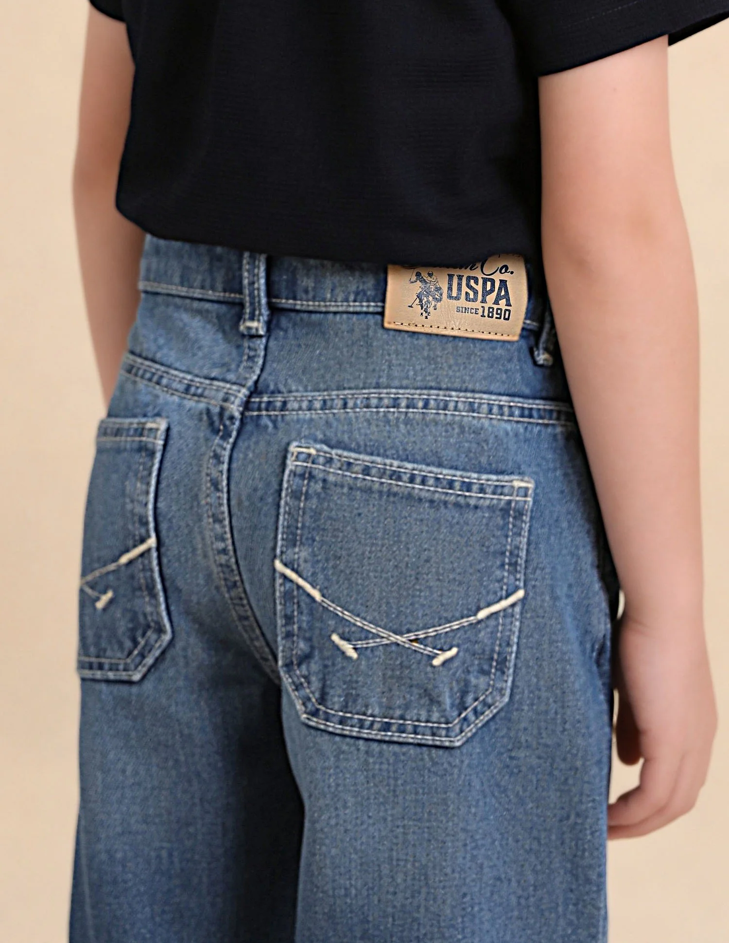 Whiskered Baggy Fit Jeans - Image 5