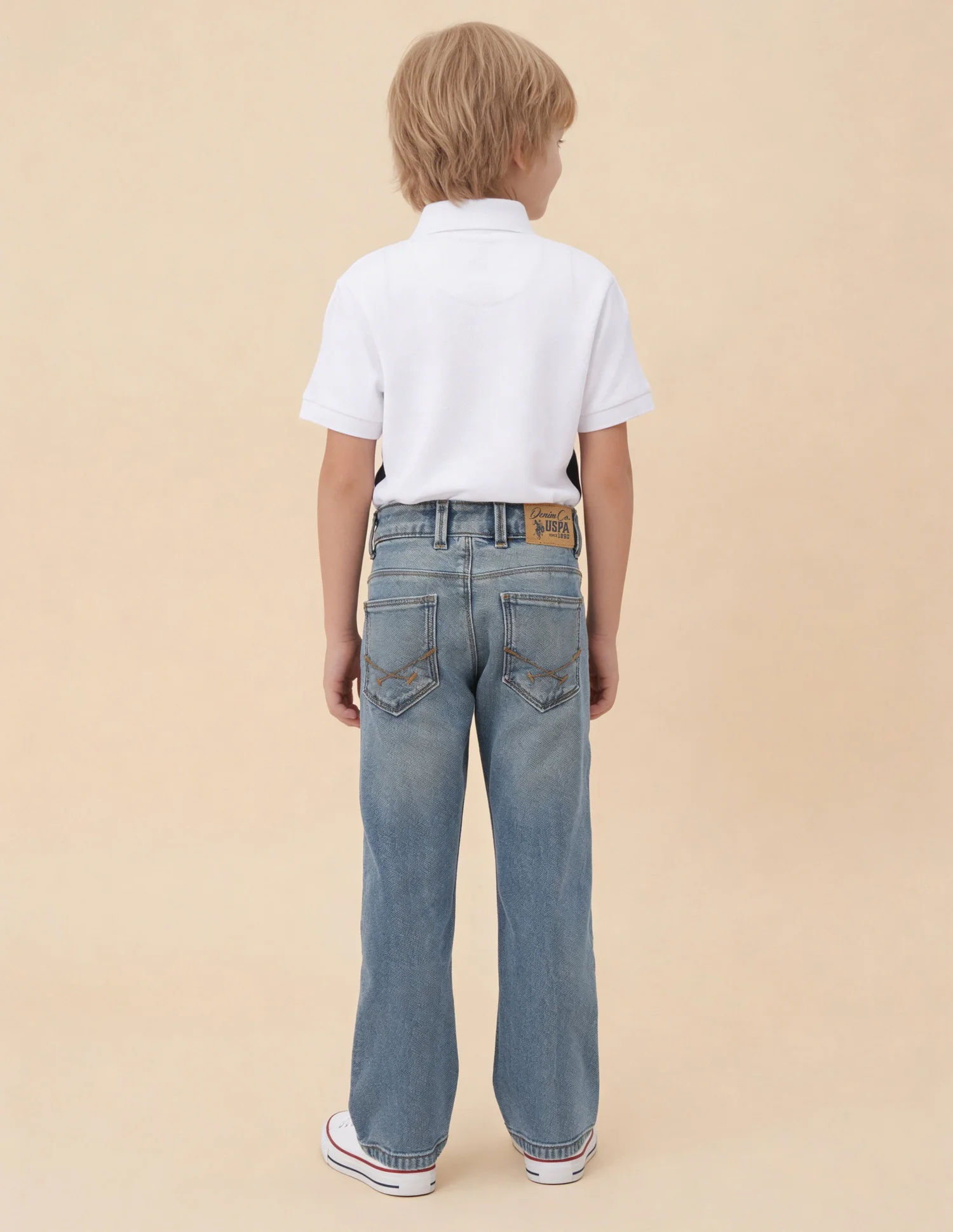 Whiskered Relaxed Fit Jeans - Image 4