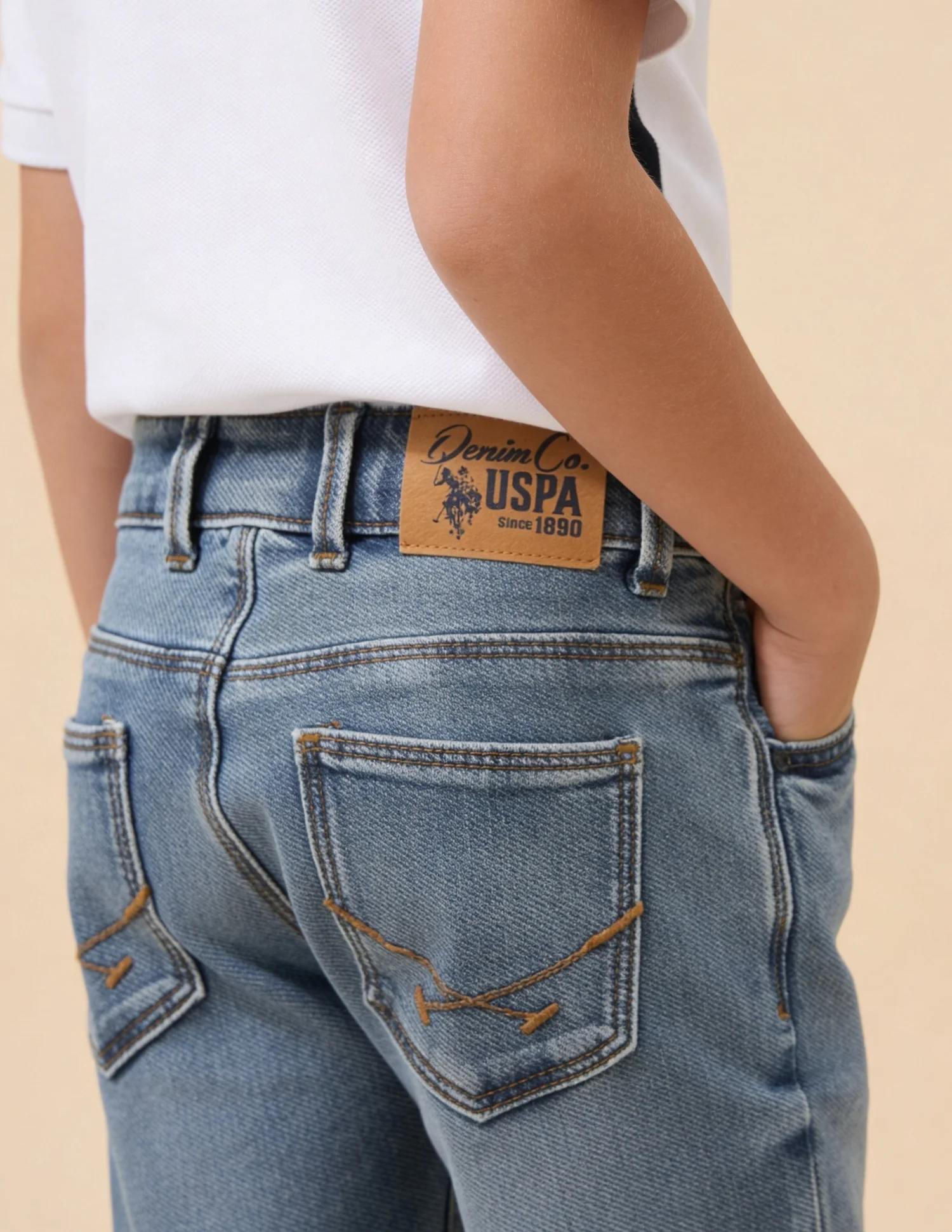 Whiskered Relaxed Fit Jeans - Image 5