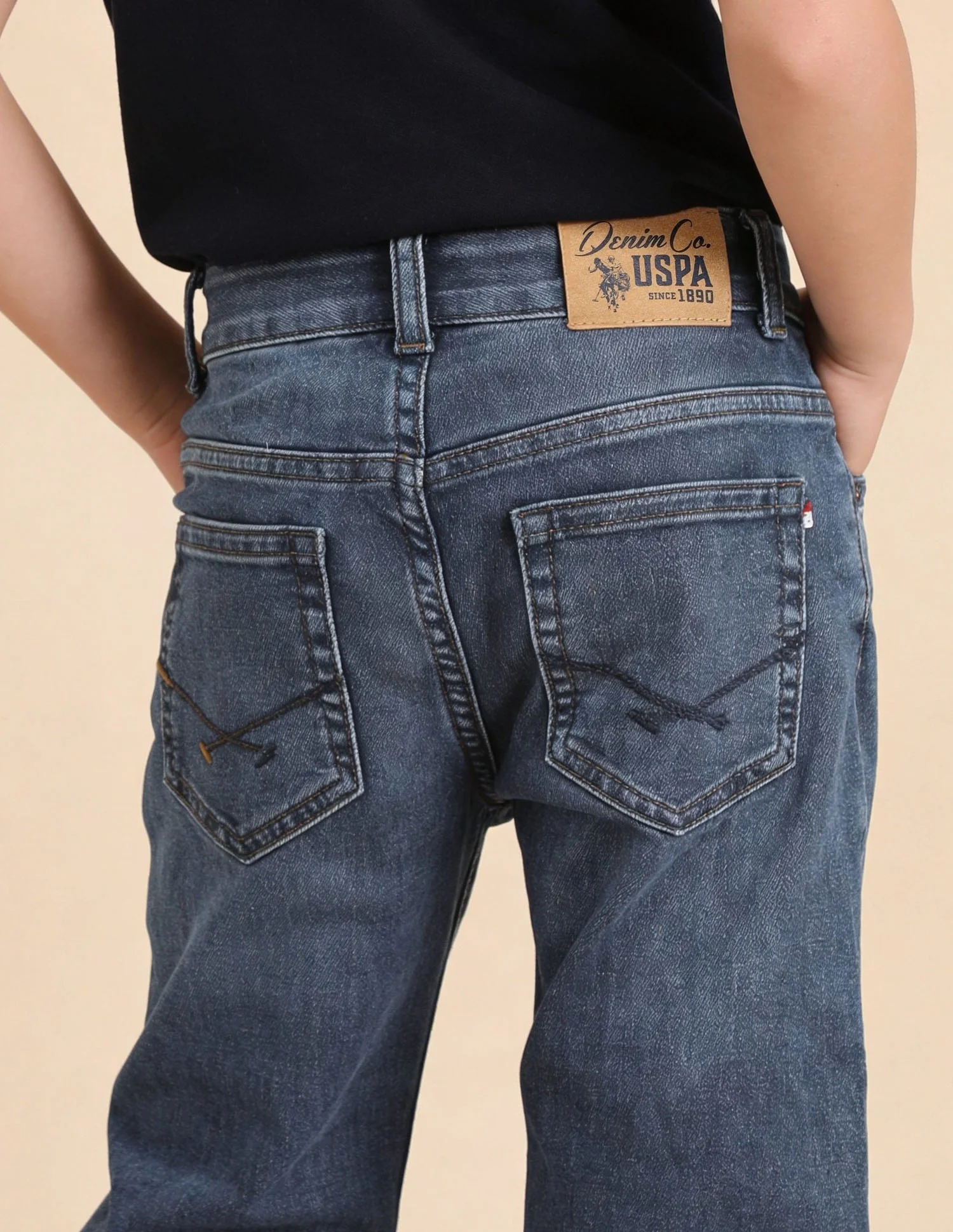 Whiskered Slim Fit Jeans - Image 5