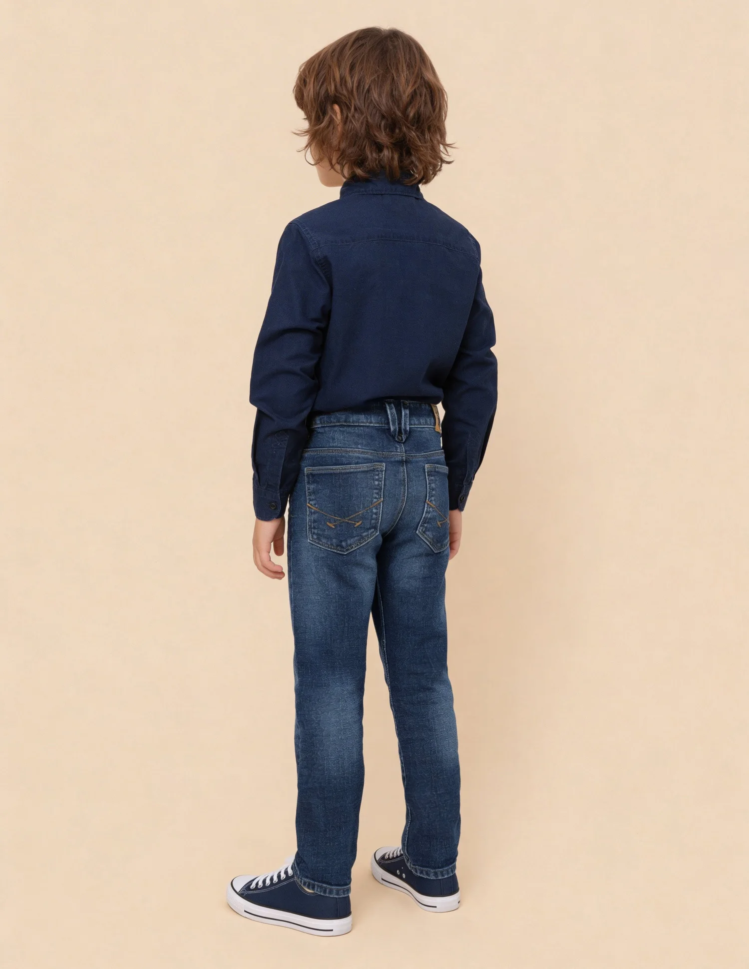 Whiskered Slim Fit Jeans - Image 4