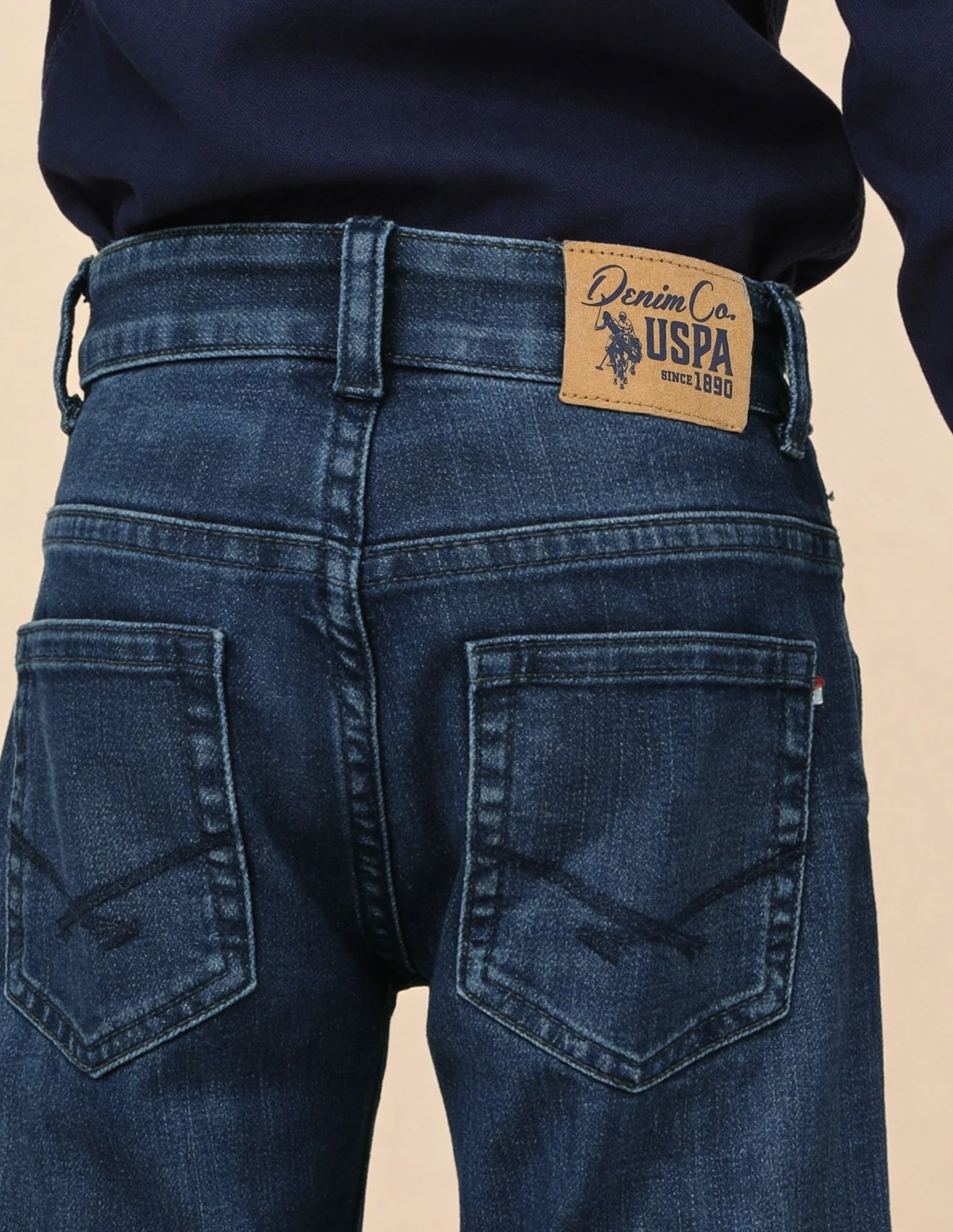 Whiskered Slim Fit Jeans - Image 5