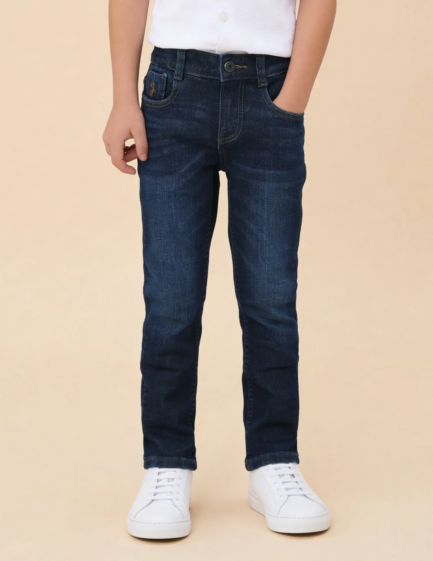 Whiskered Slim Fit Jeans - Image 3