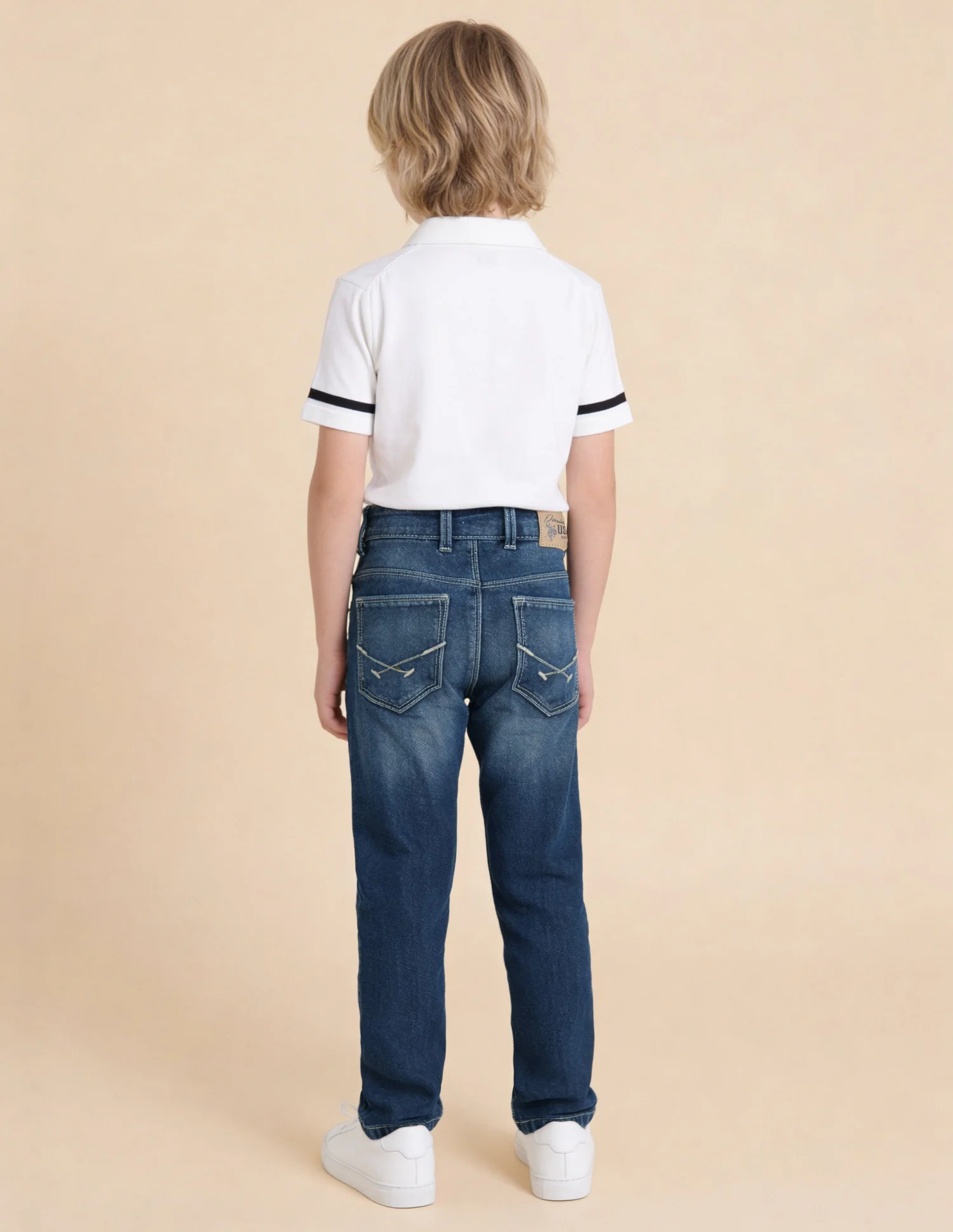 Whiskered Slim Fit Jeans - Image 4