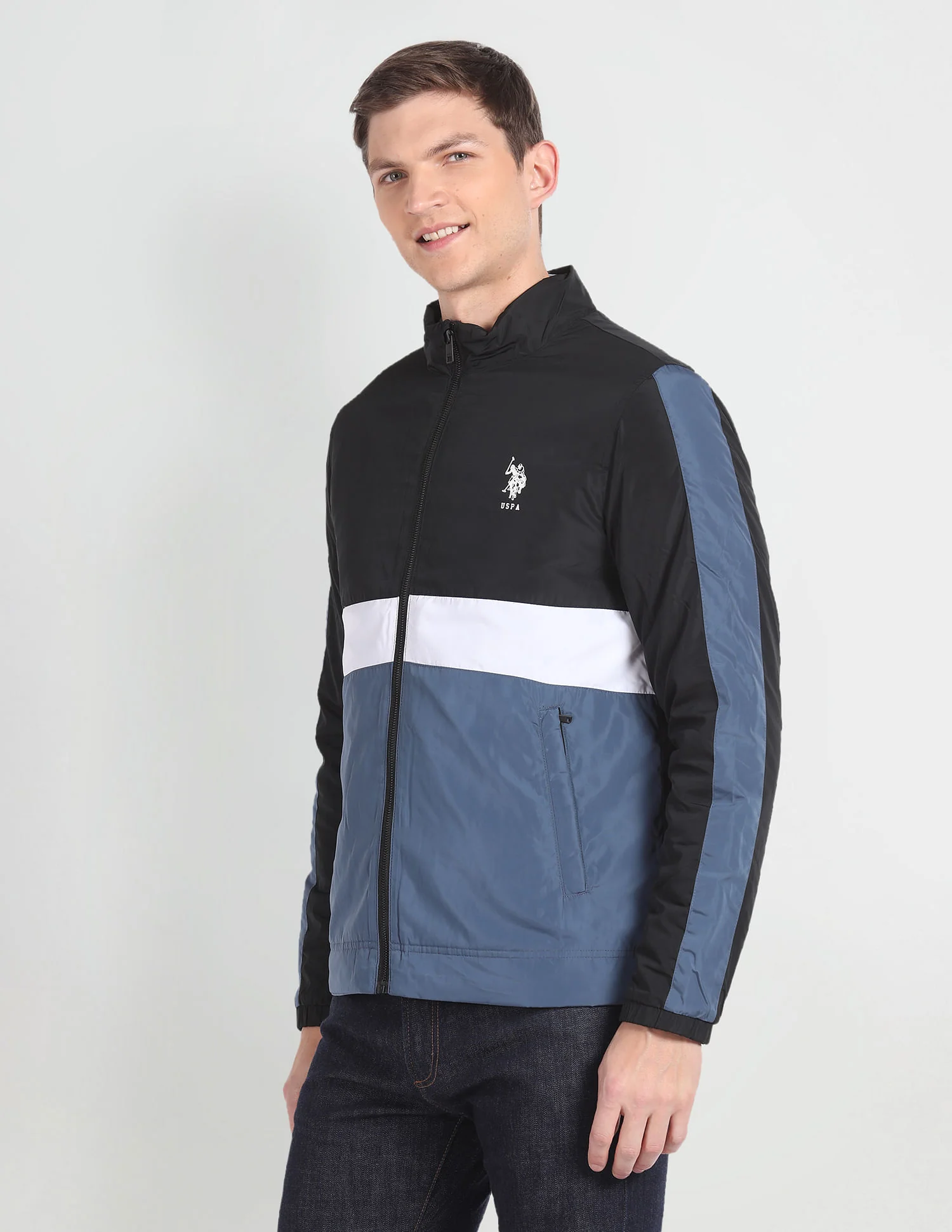 Lightweight Colour Block Jacket - Image 4