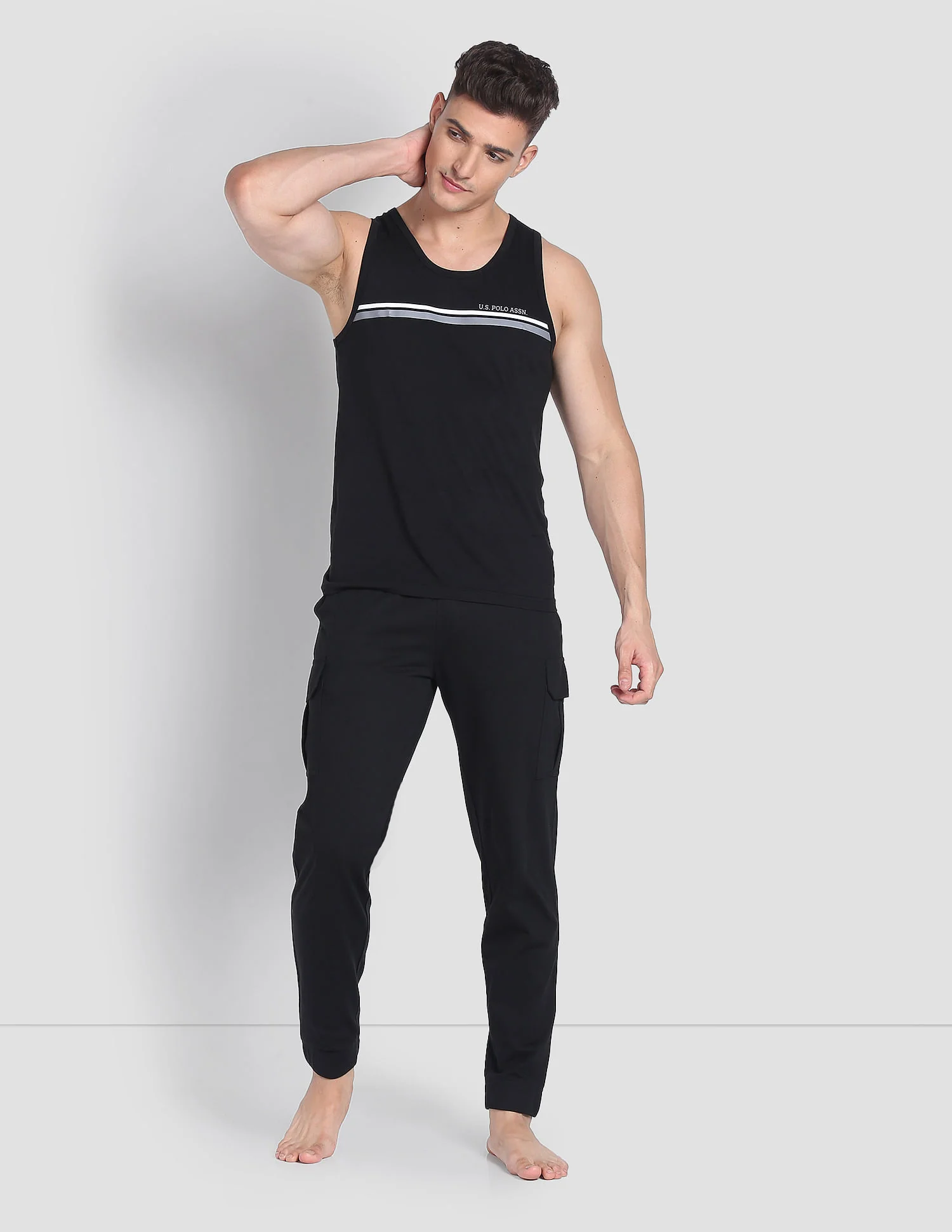 Men Mid Rise Lightweight Utility Cargo Joggers - Image 3