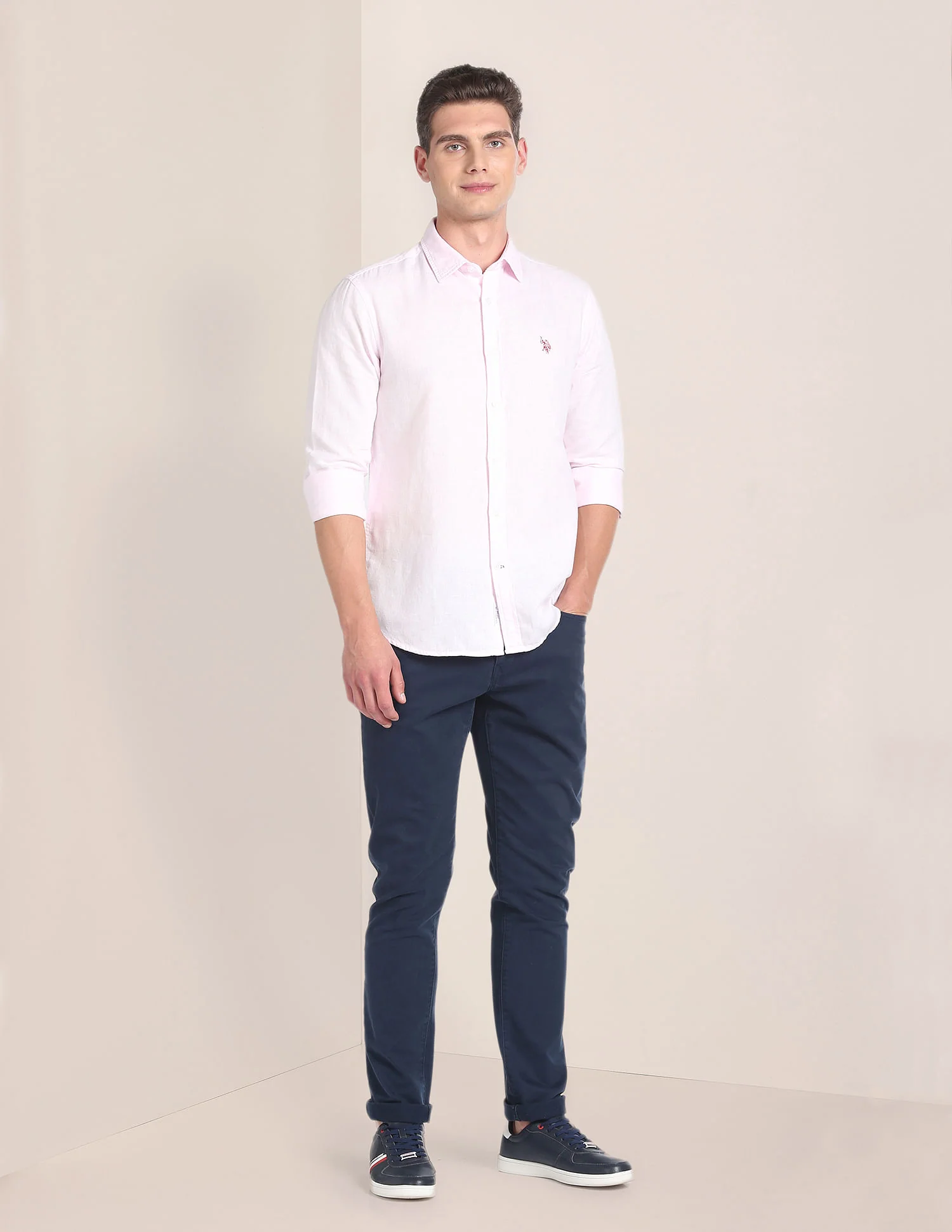Linen Tailored Fit Shirt - Image 3