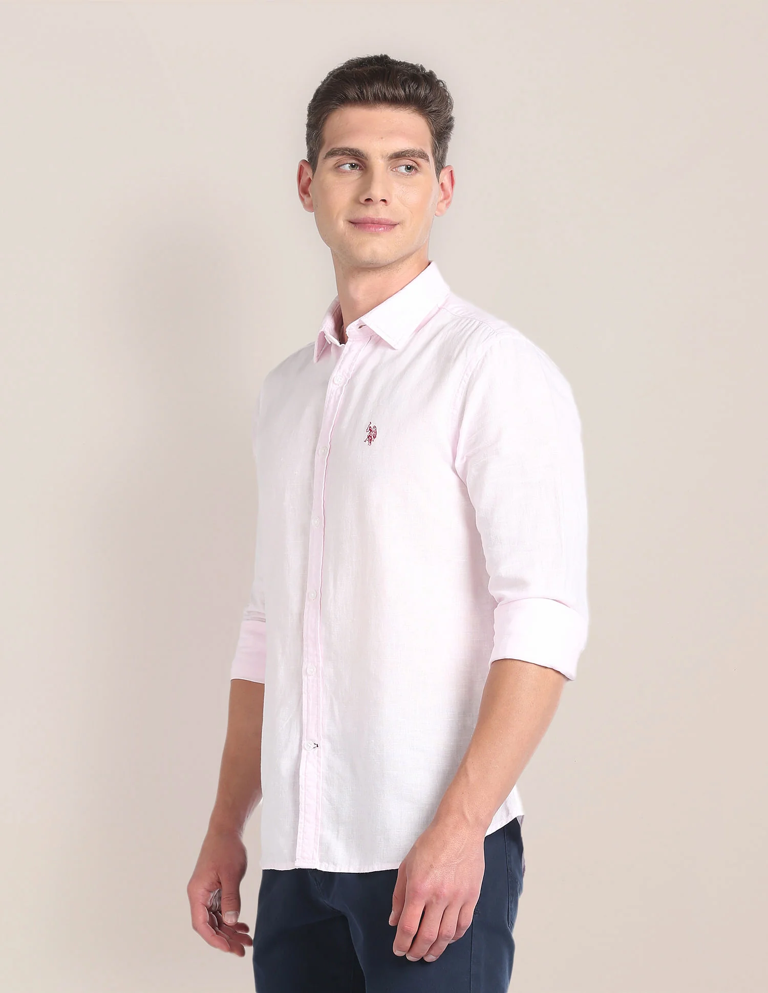 Linen Tailored Fit Shirt - Image 4
