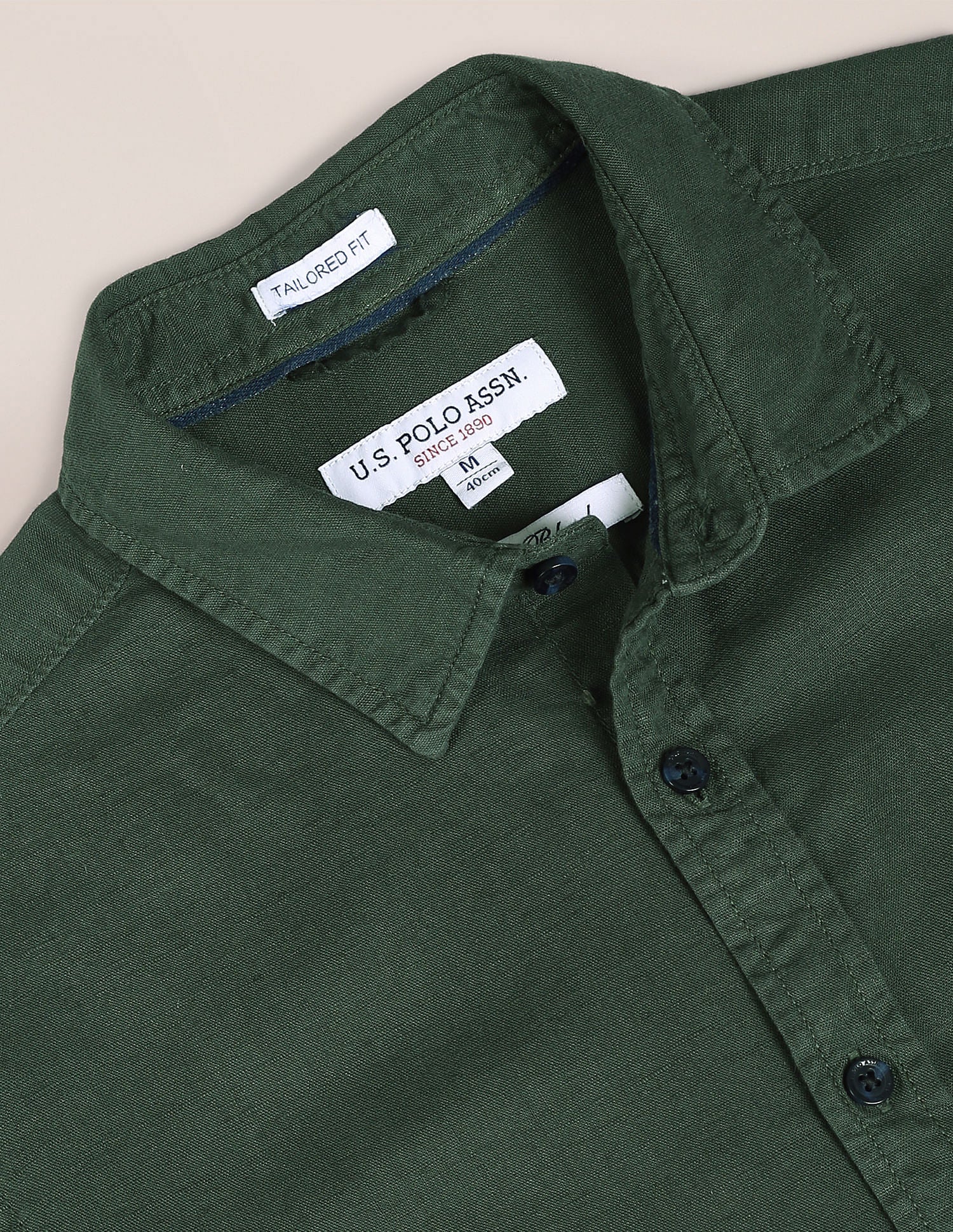 Linen Tailored Fit Shirt - Image 2