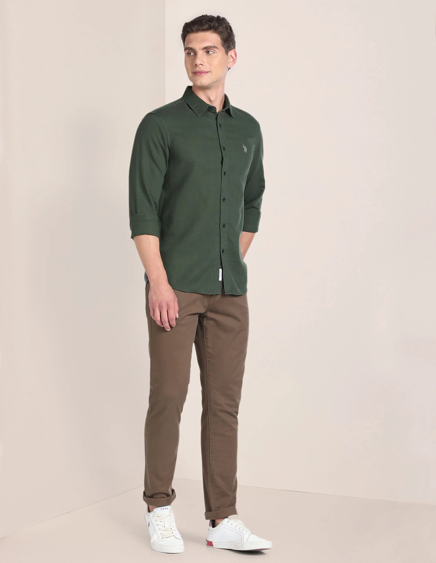 Linen Tailored Fit Shirt - Image 3