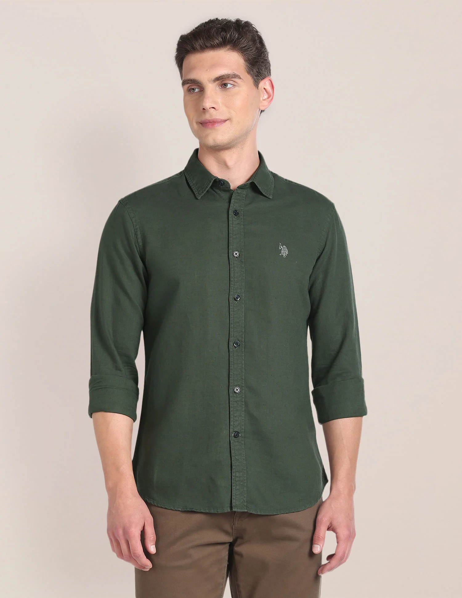 Linen Tailored Fit Shirt - Image 6