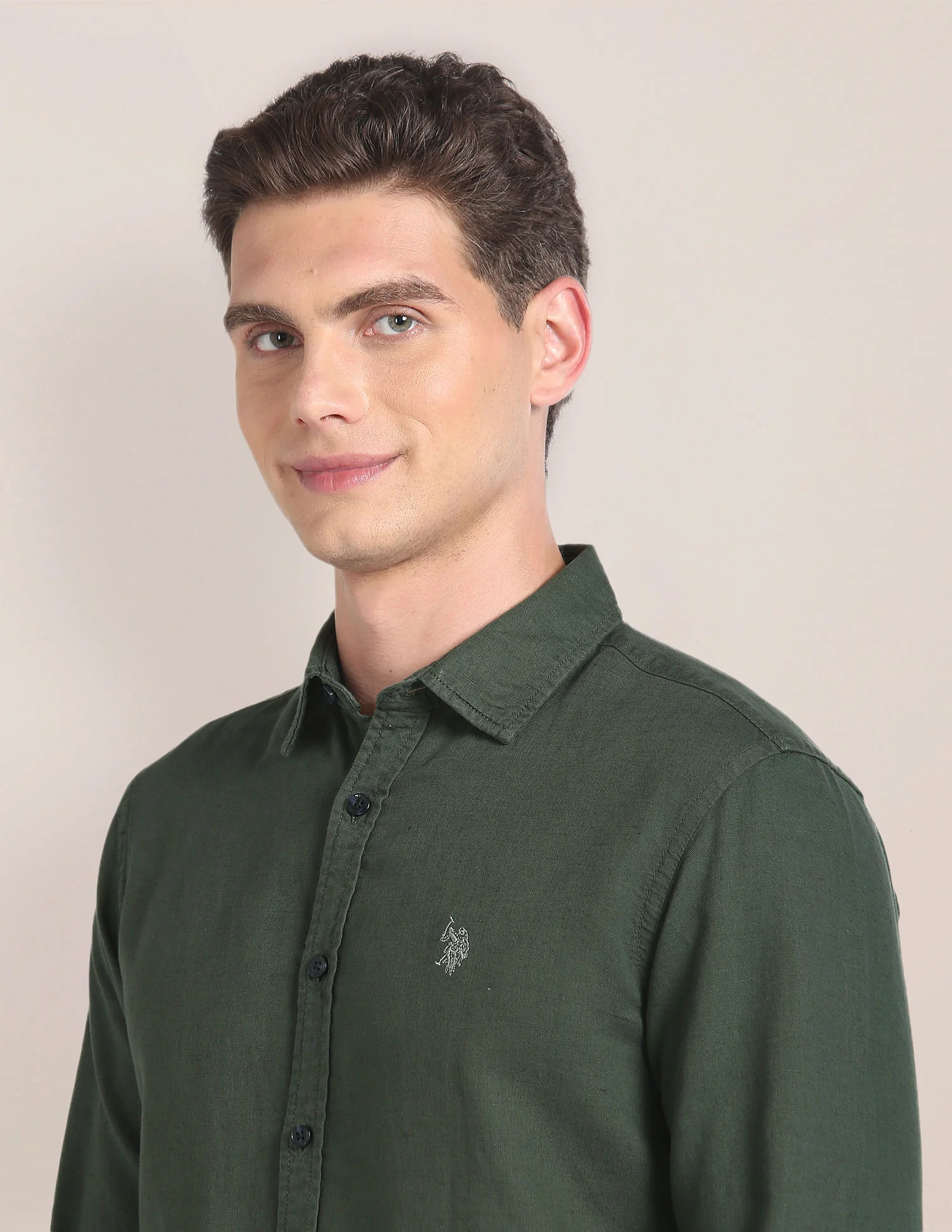 Linen Tailored Fit Shirt - Image 7