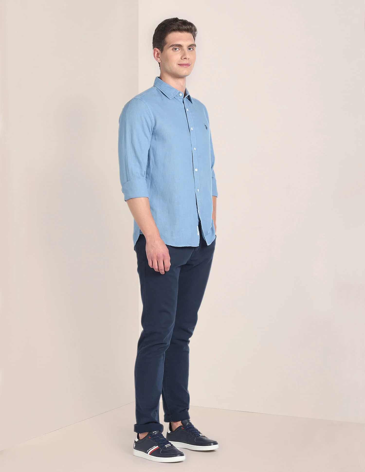 Linen Tailored Fit Shirt - Image 3