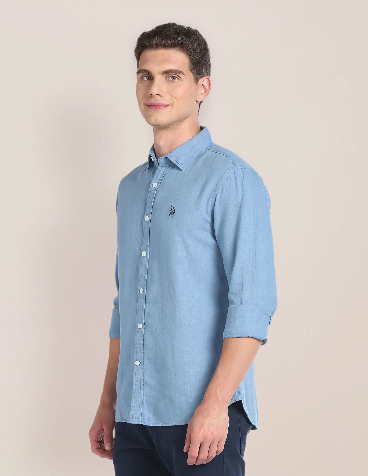 Linen Tailored Fit Shirt - Image 4