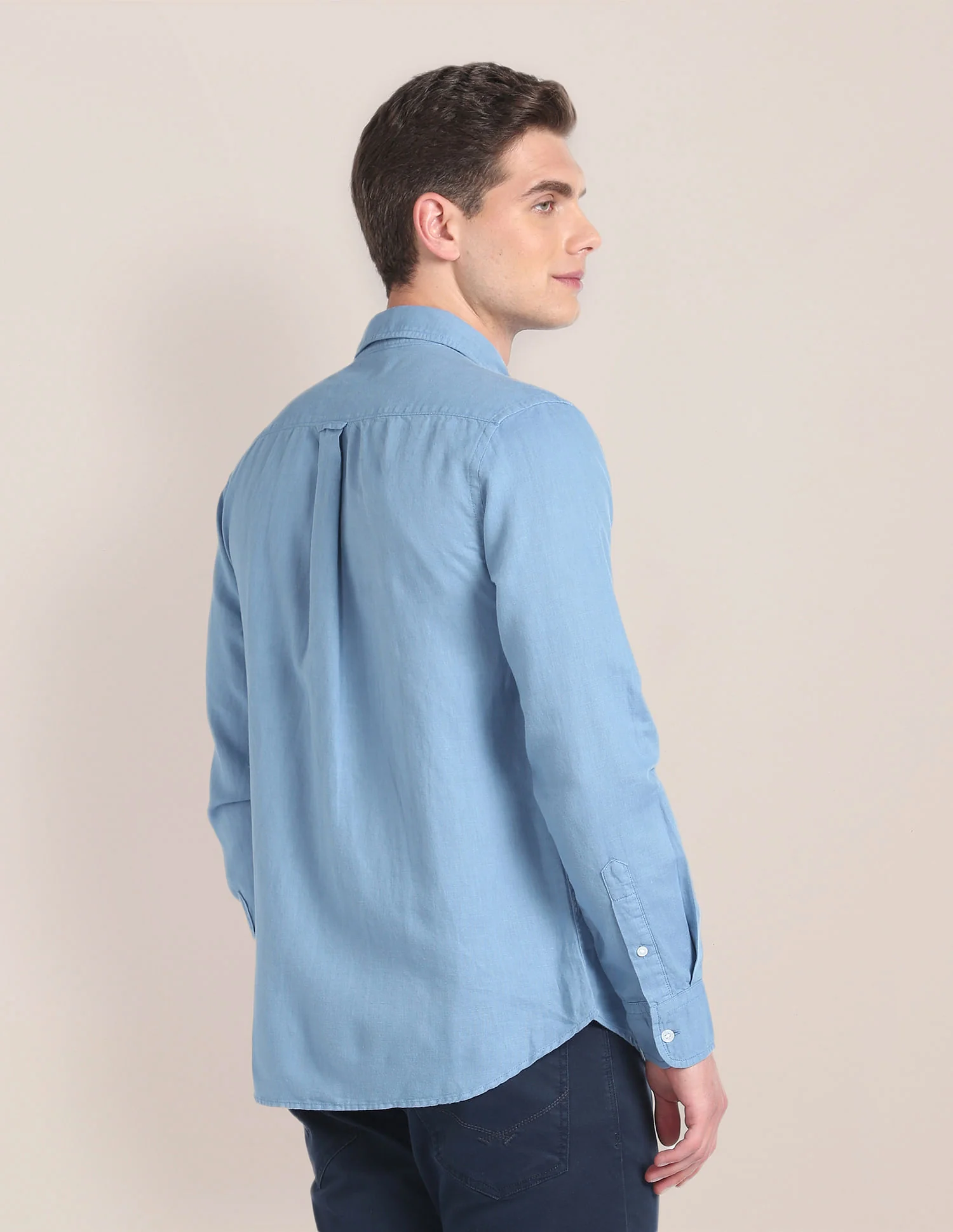 Linen Tailored Fit Shirt - Image 5