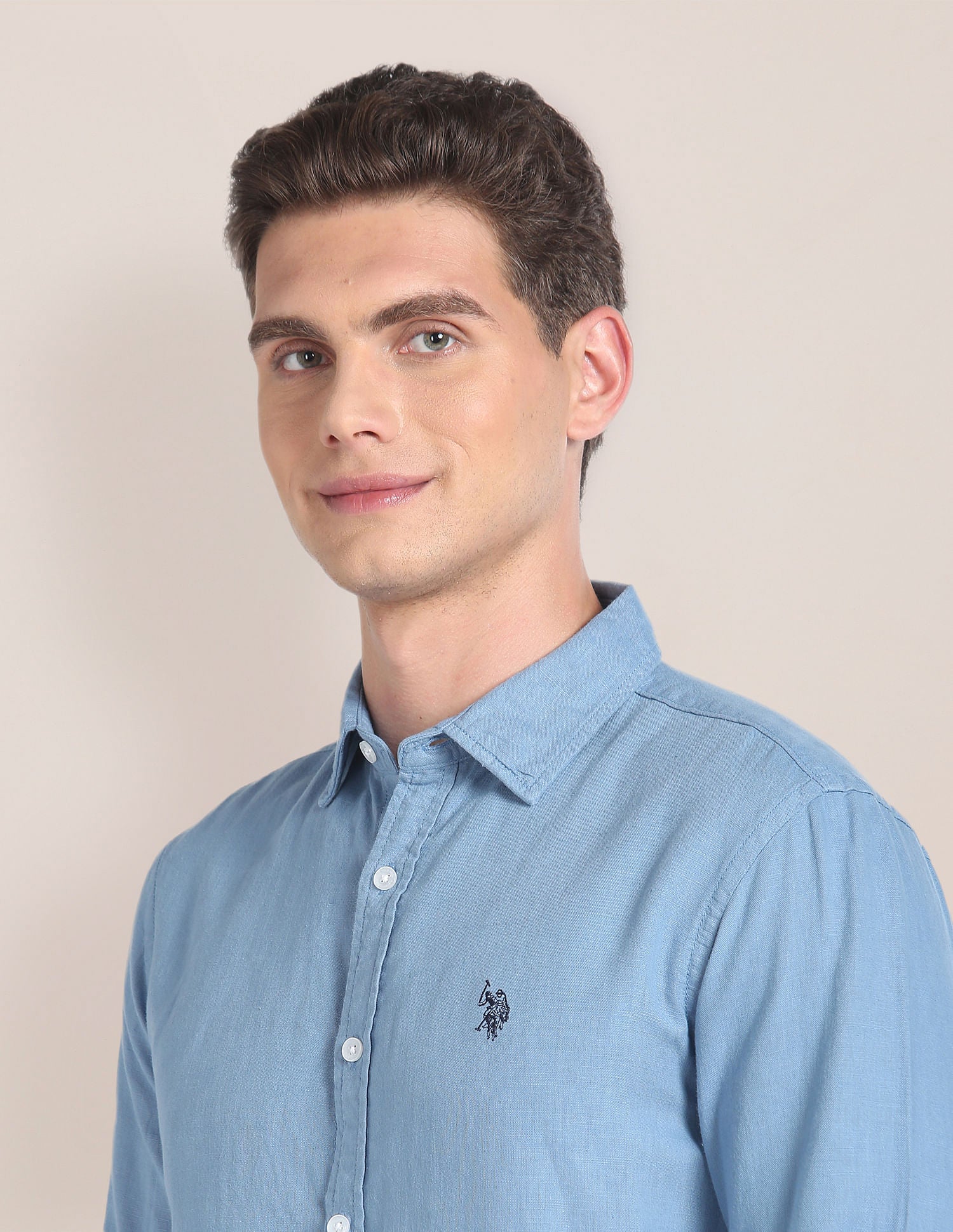 Linen Tailored Fit Shirt - Image 7