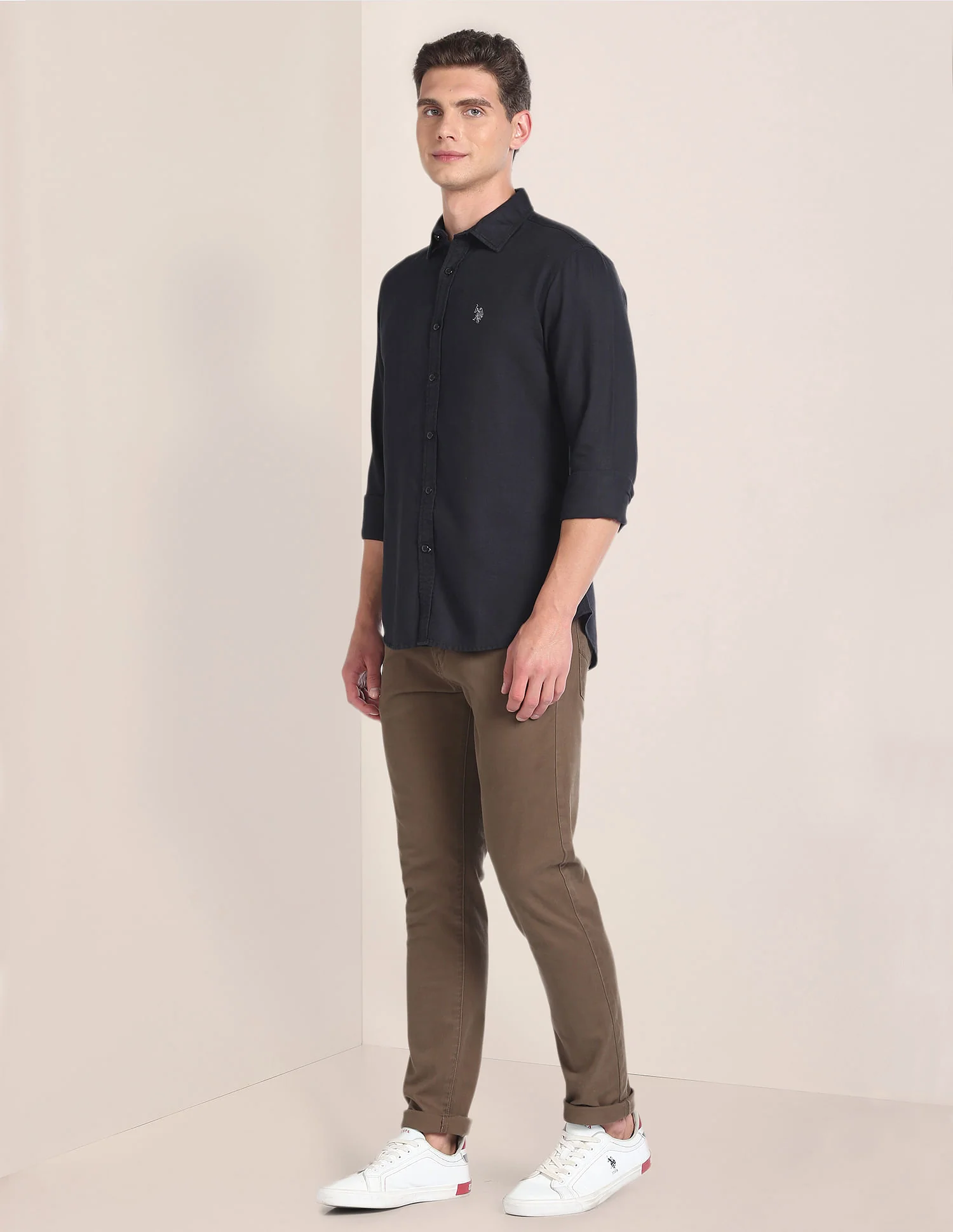 Linen Tailored Fit Shirt - Image 3