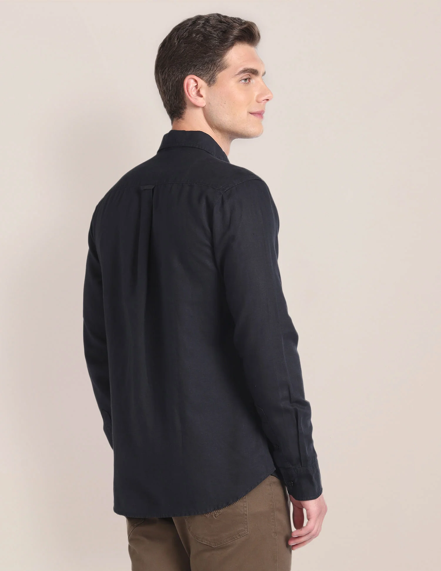 Linen Tailored Fit Shirt - Image 5