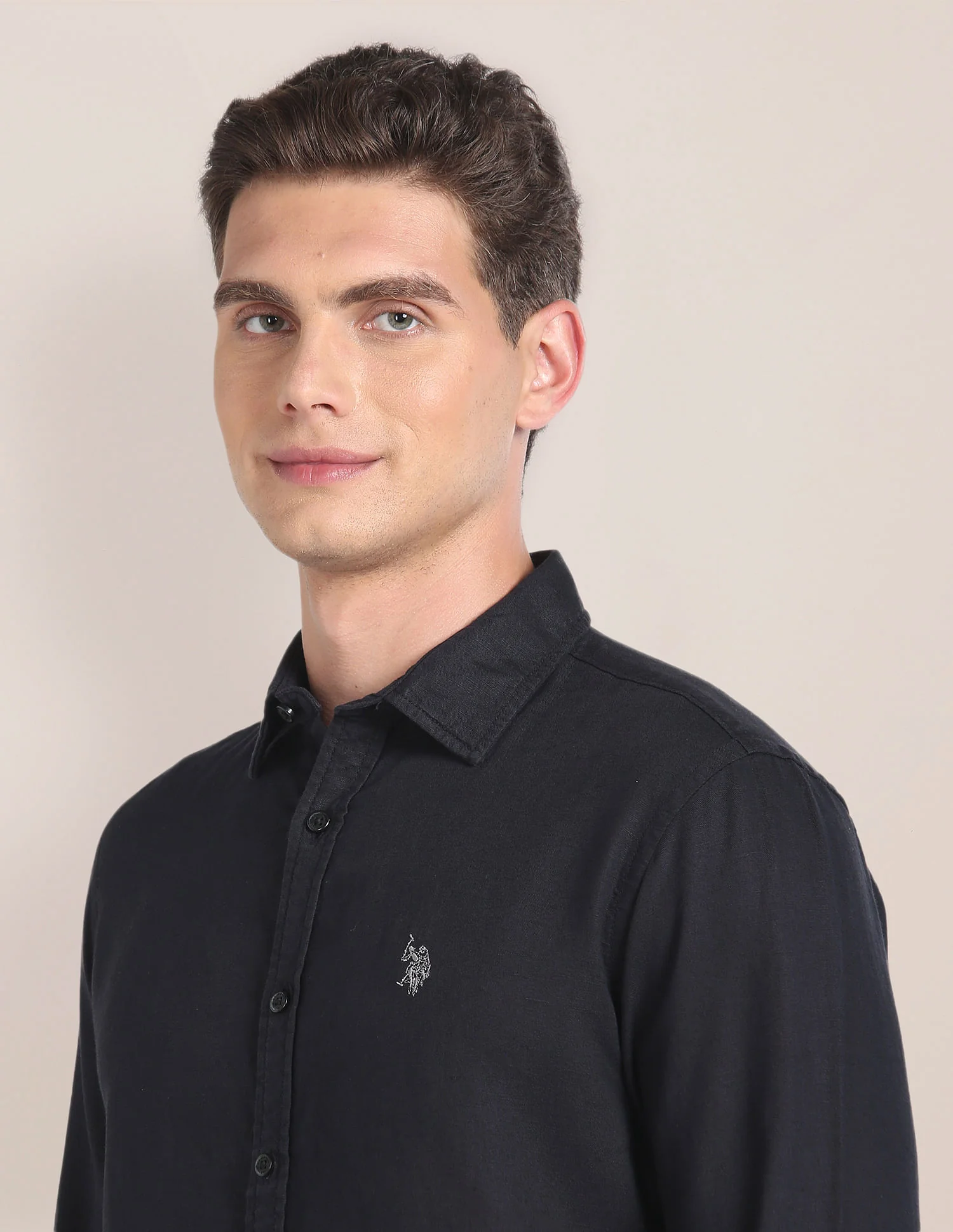 Linen Tailored Fit Shirt - Image 7