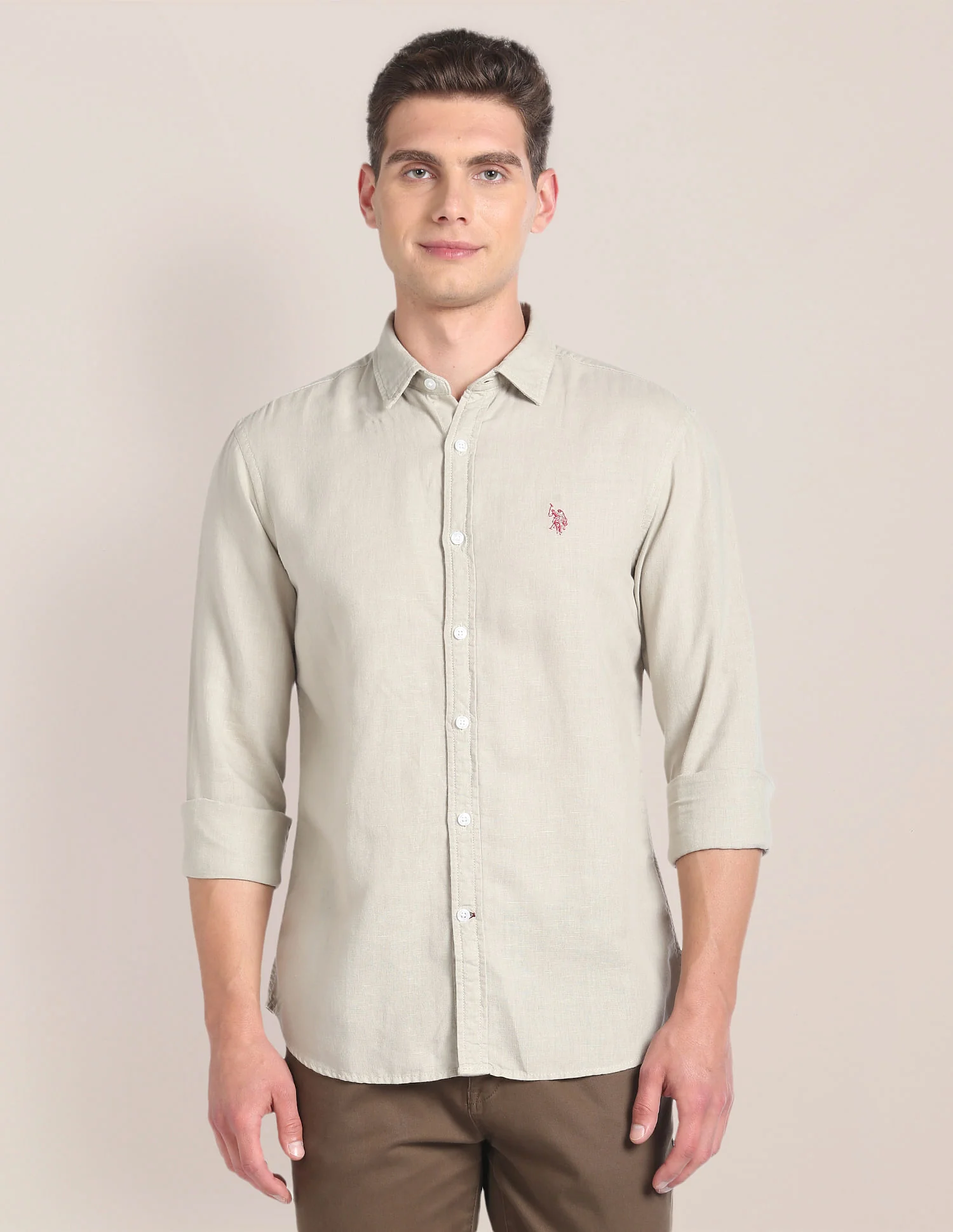 Linen Tailored Fit Shirt - Image 6