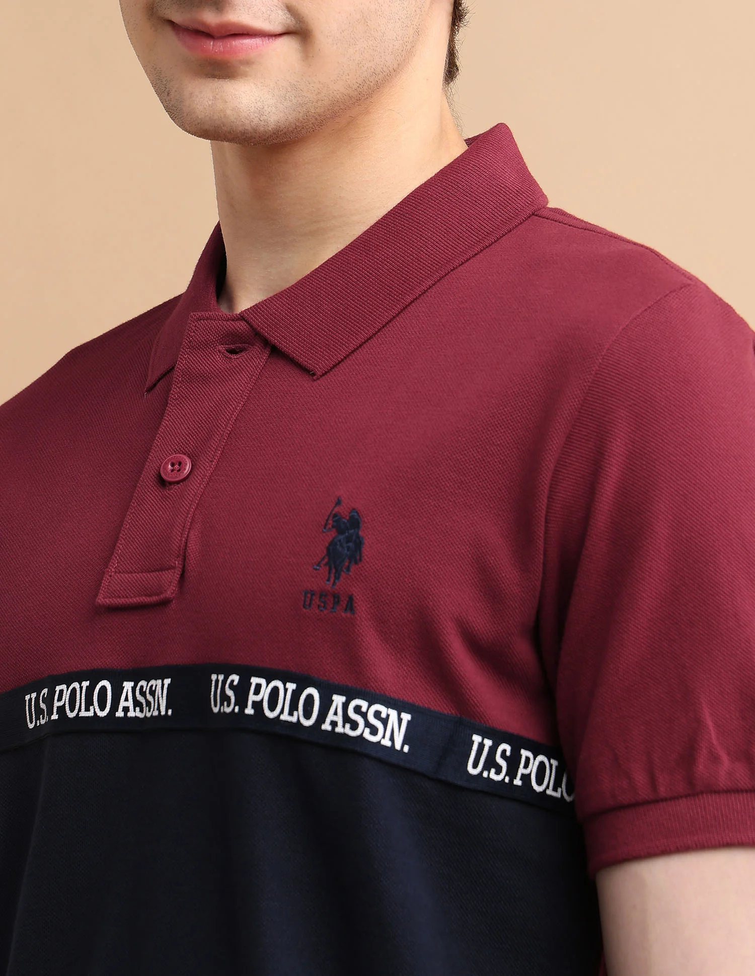 Logo Tape Polo Shirt - Image 7