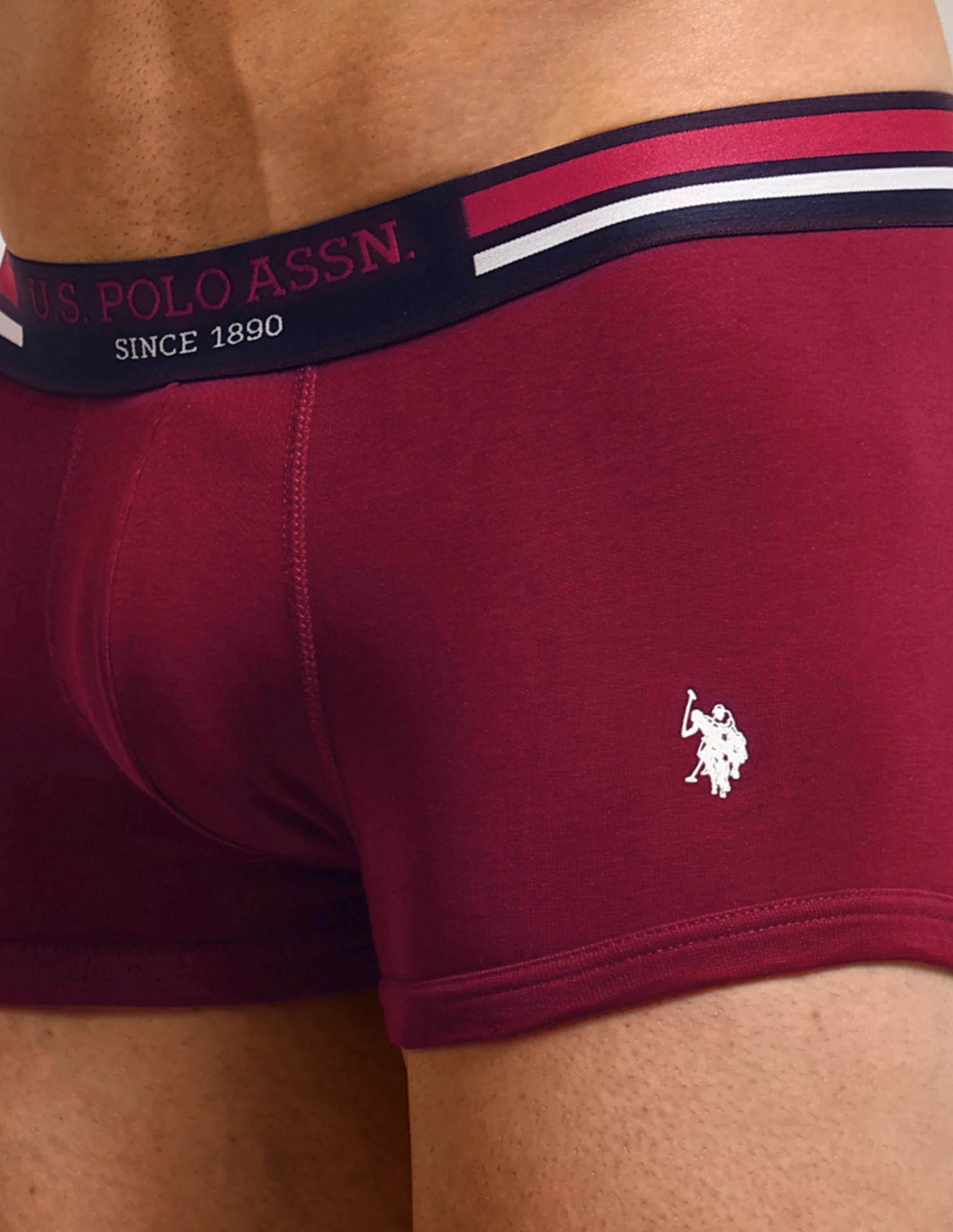 Solid Logo Waistband I641-P5 Trunks - Pack Of 5 - Image 14