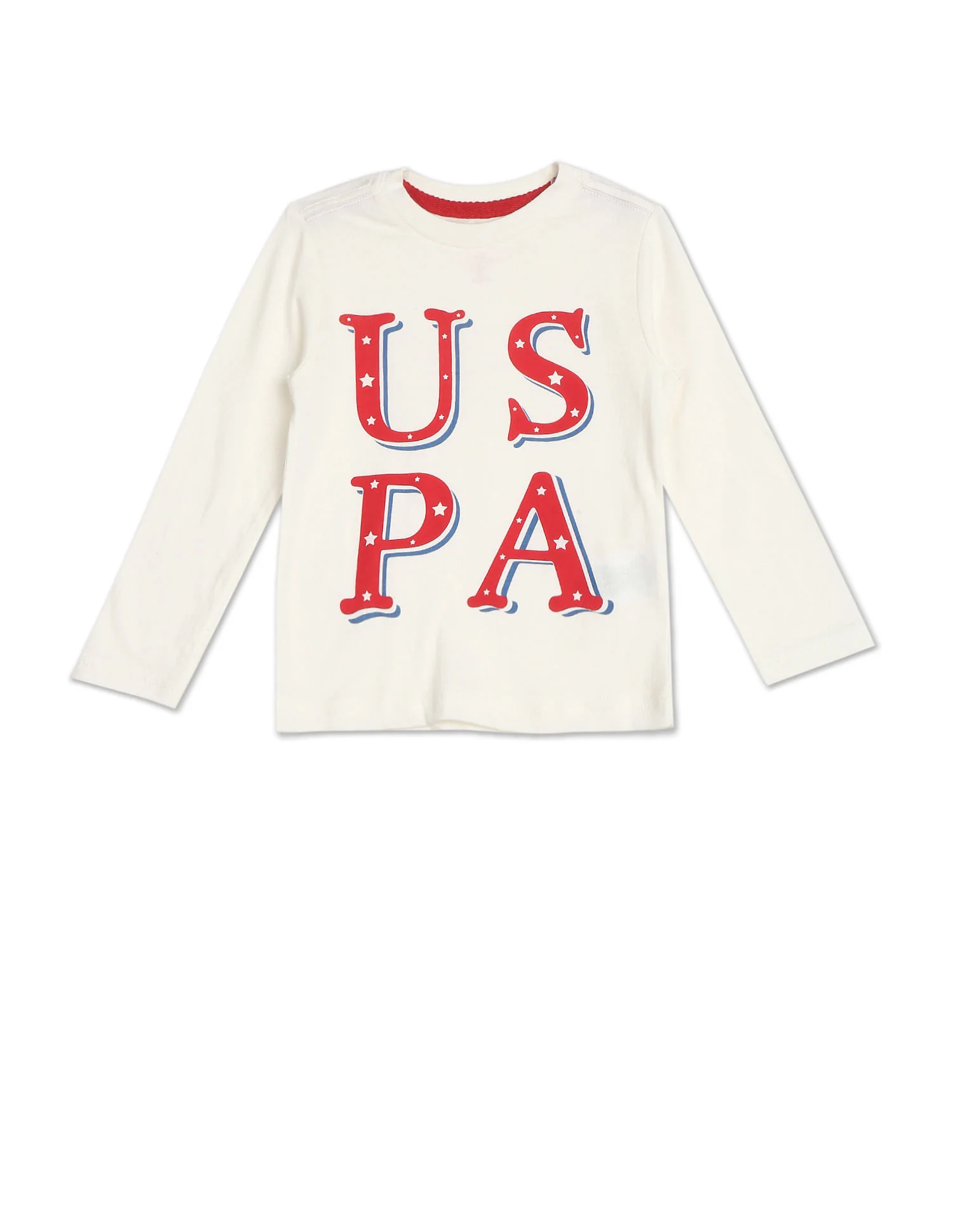 Long Sleeve Brand Print T-Shirt