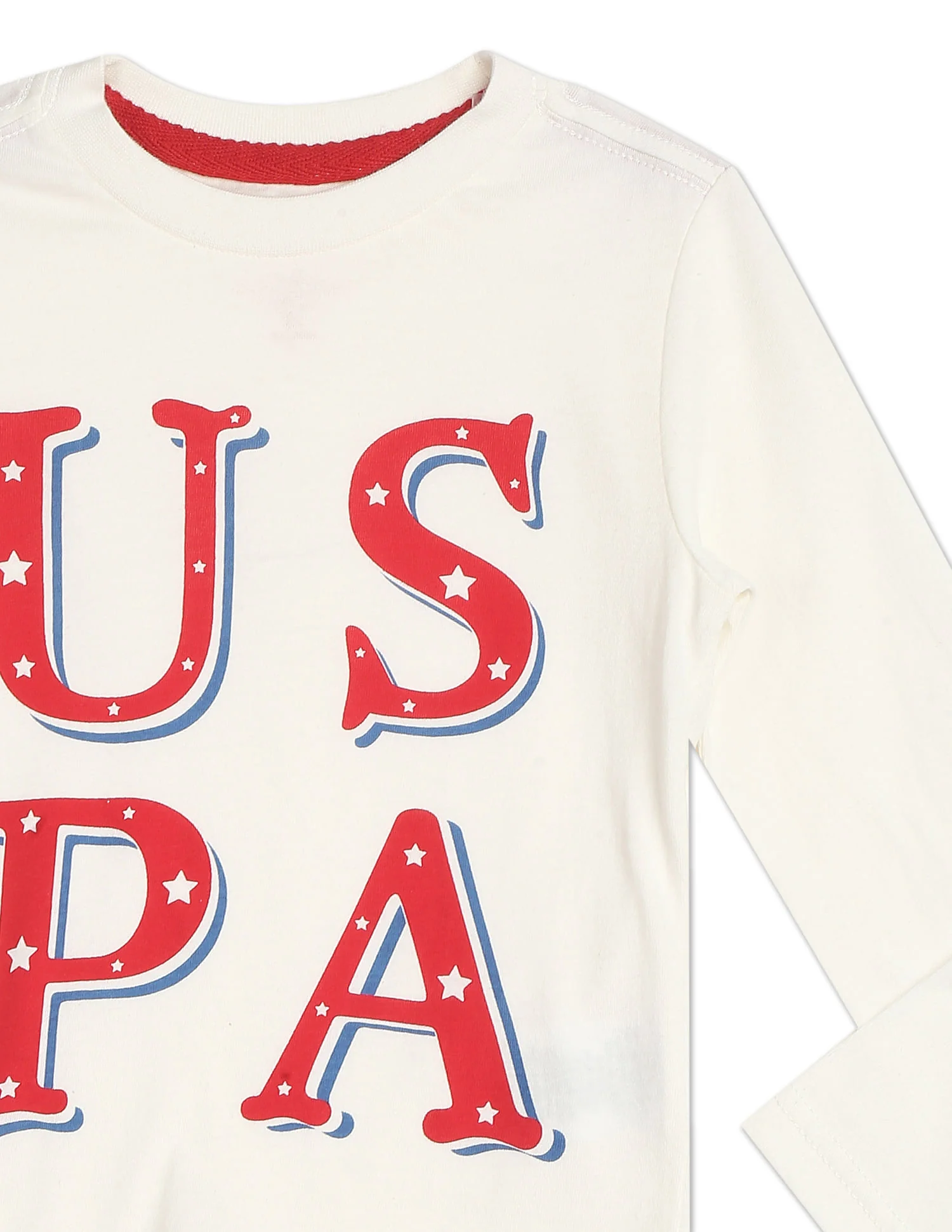 Long Sleeve Brand Print T-Shirt - Image 4
