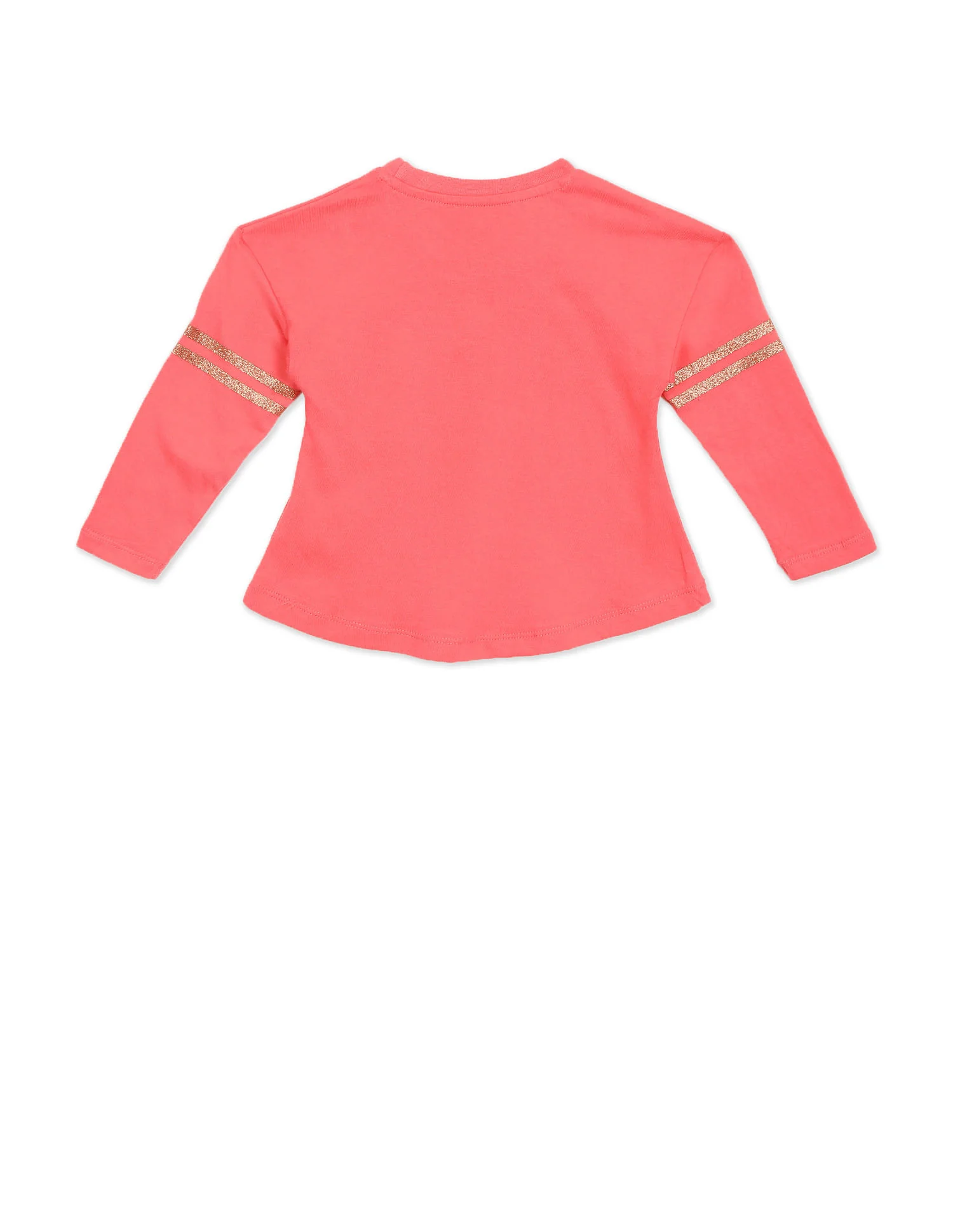 Long Sleeve Brand Print T-Shirt - Image 2