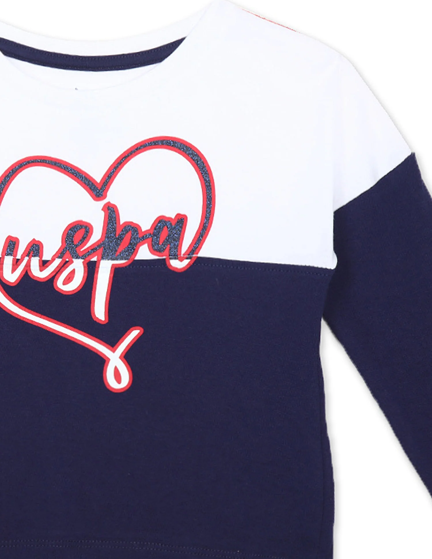 Long Sleeve Colour Block T-Shirt - Image 4