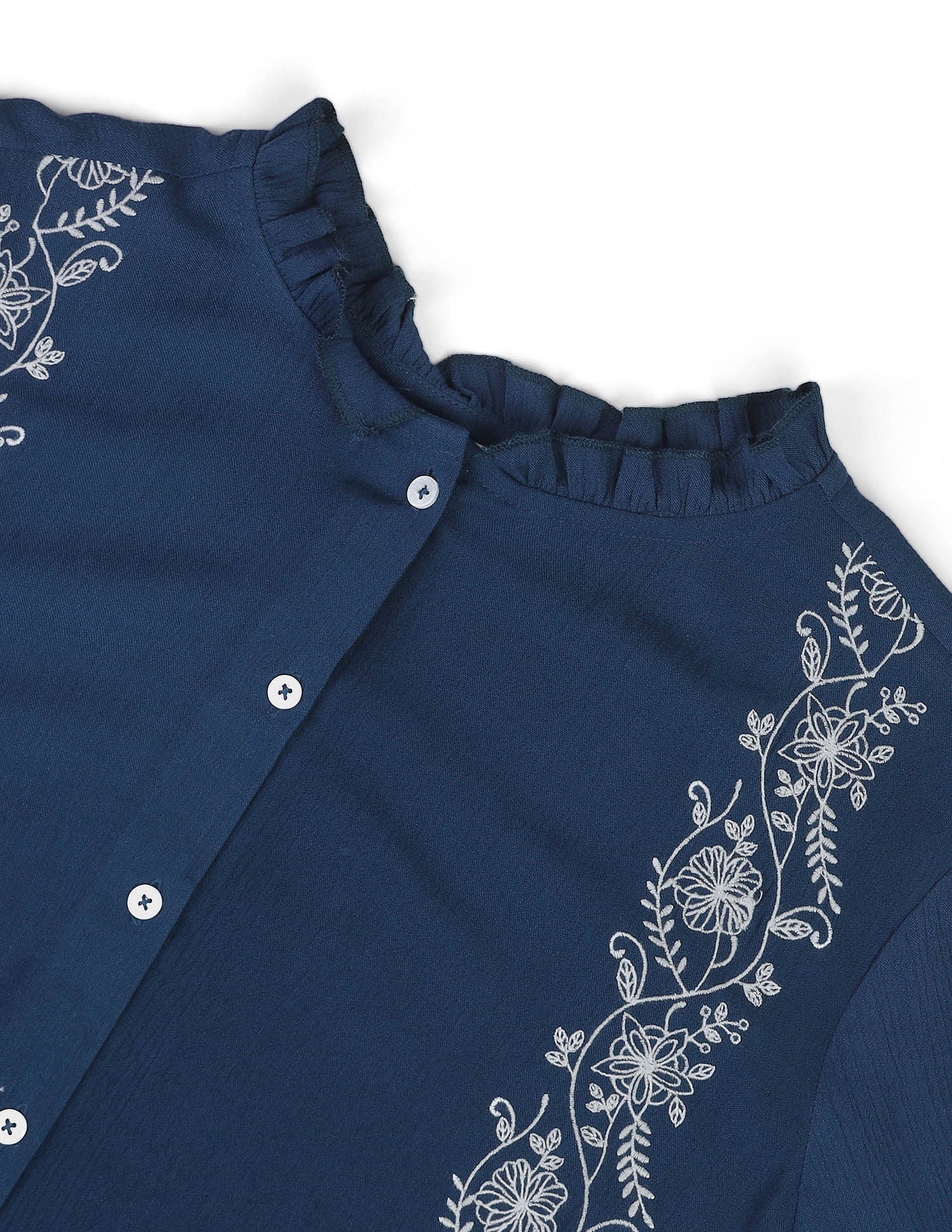 Long Sleeve Embroidered Top - Image 2
